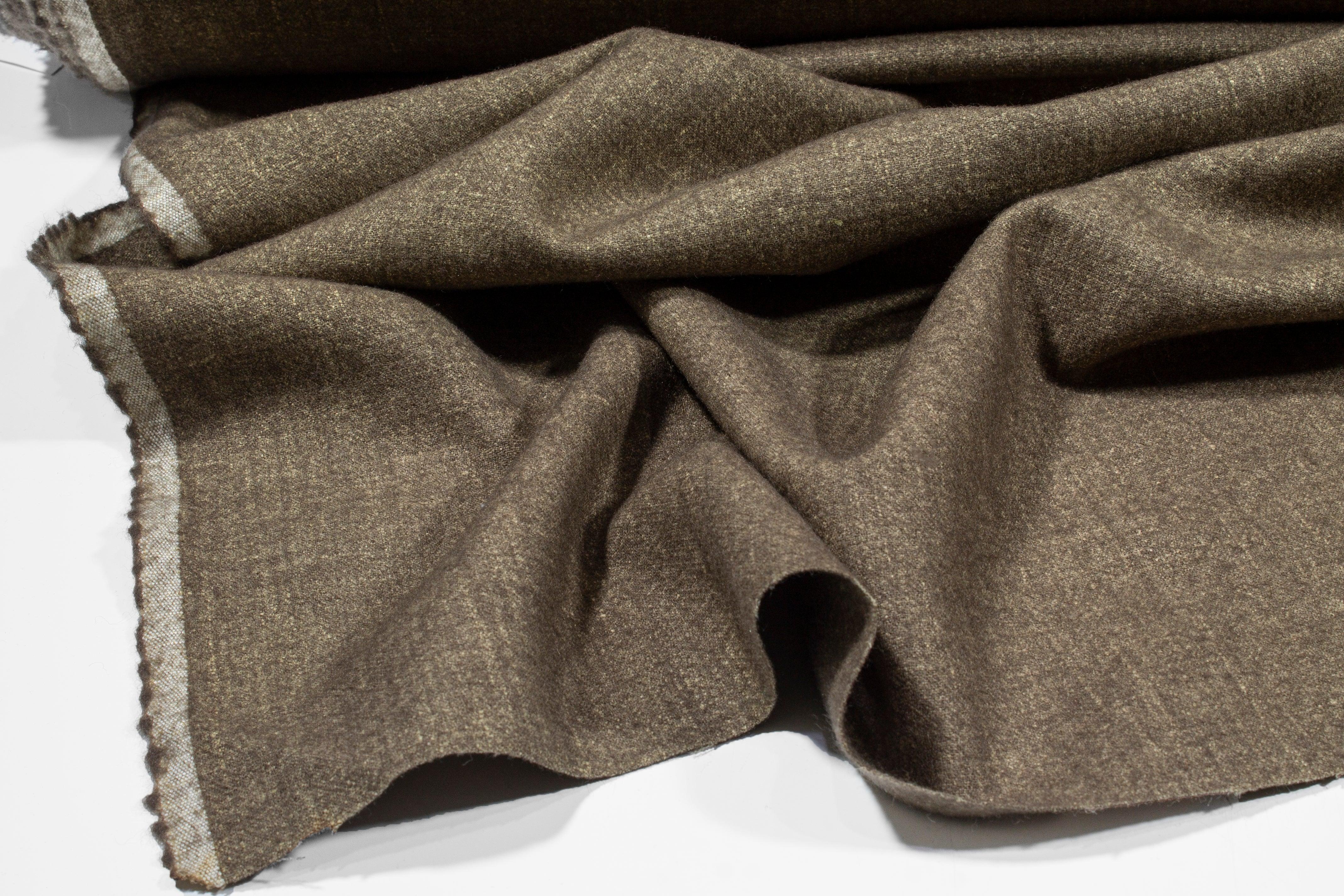 Khaki Italian Wool - Prime Fabrics