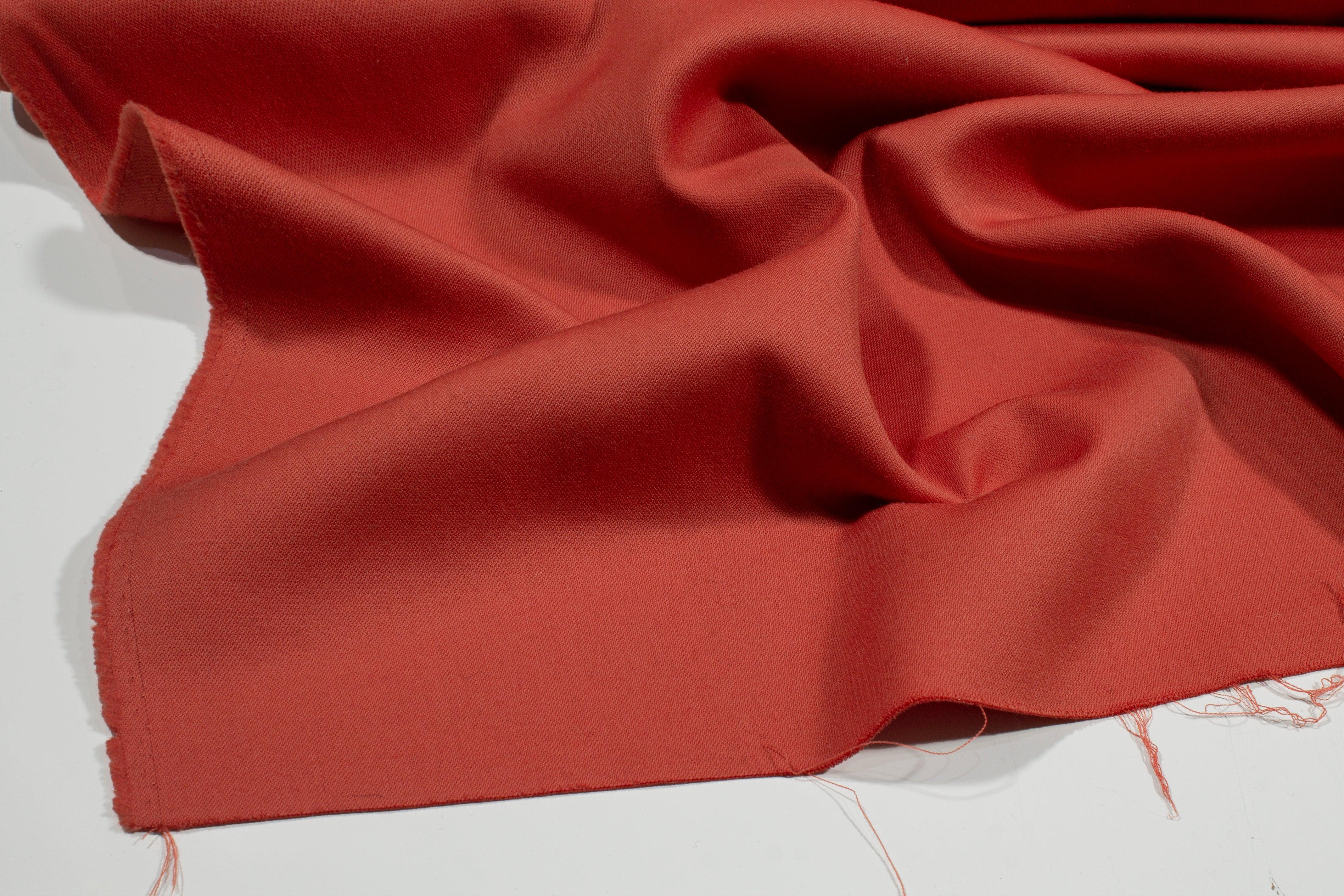 Blood Orange Double Faced Wool - Prime Fabrics