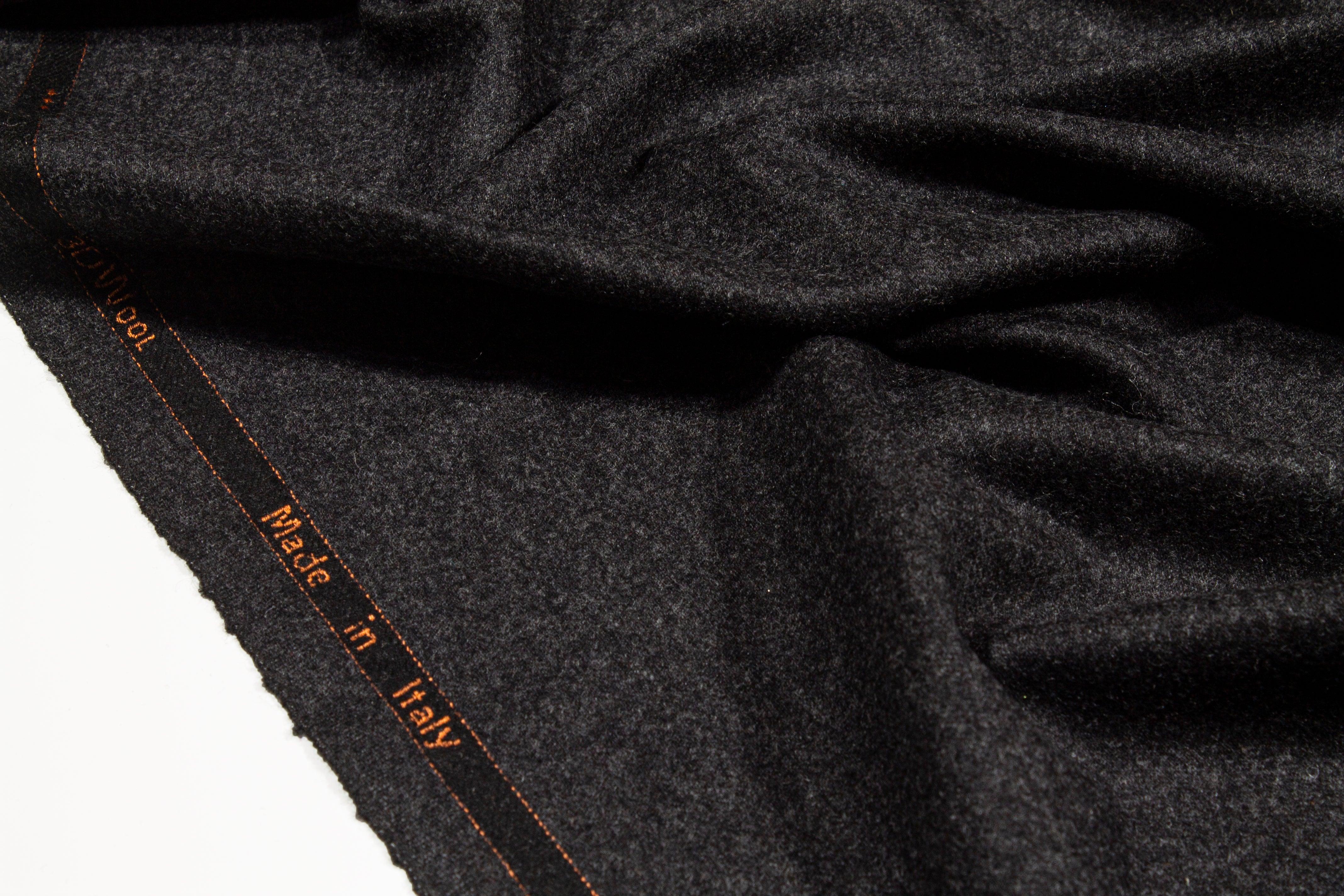 Charcoal Gray Italian Wool - Prime Fabrics