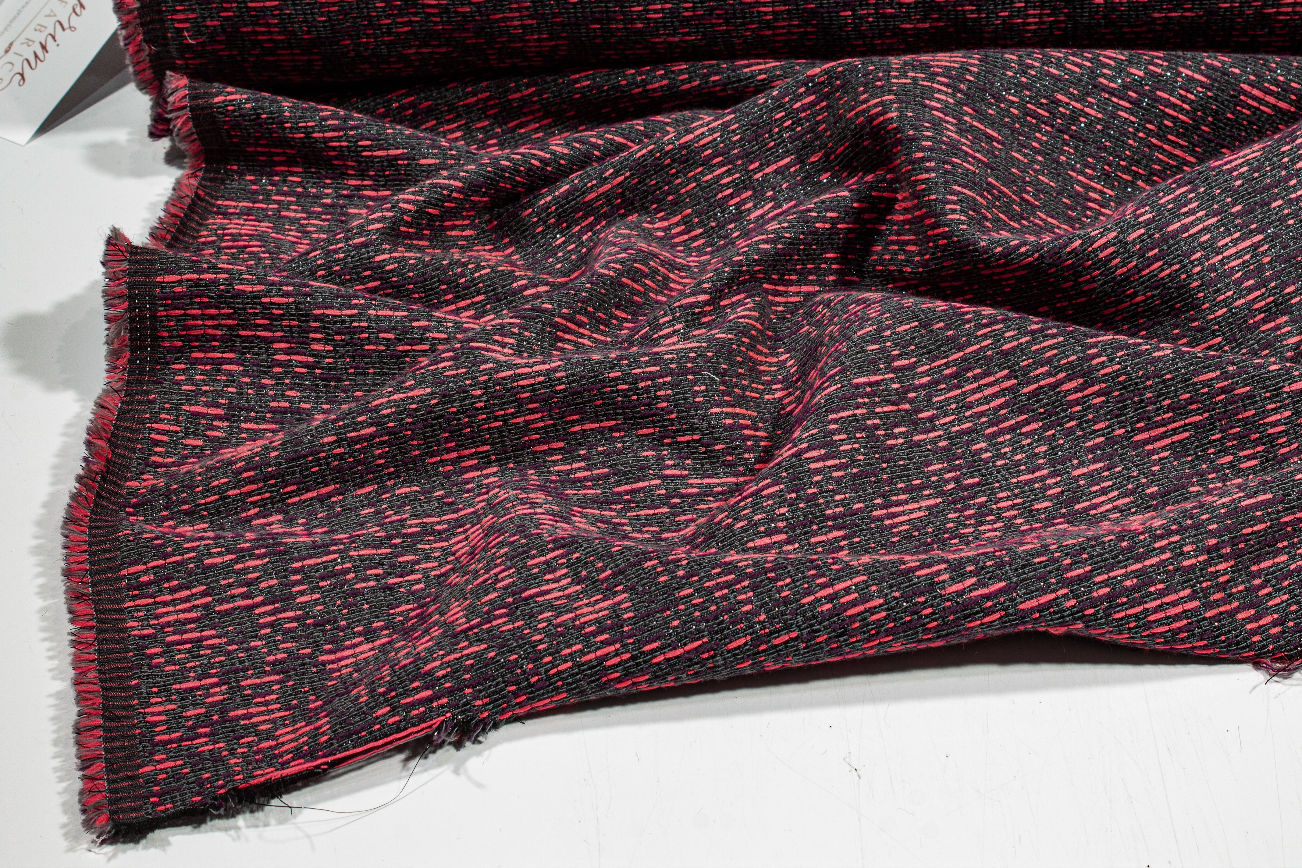 Metallic Brocade - Pink, Gray, Purple