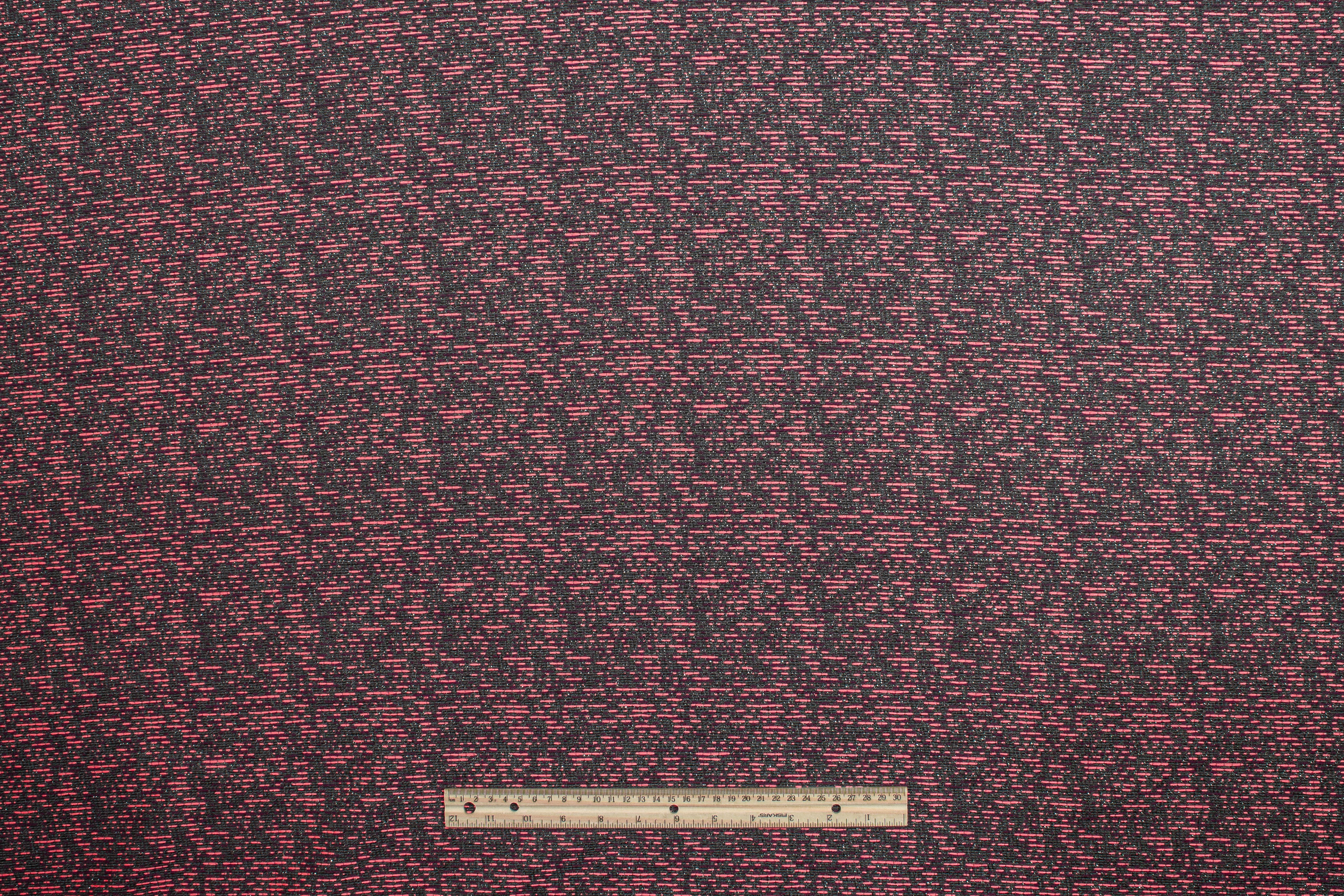 Metallic Brocade - Pink, Gray, Purple