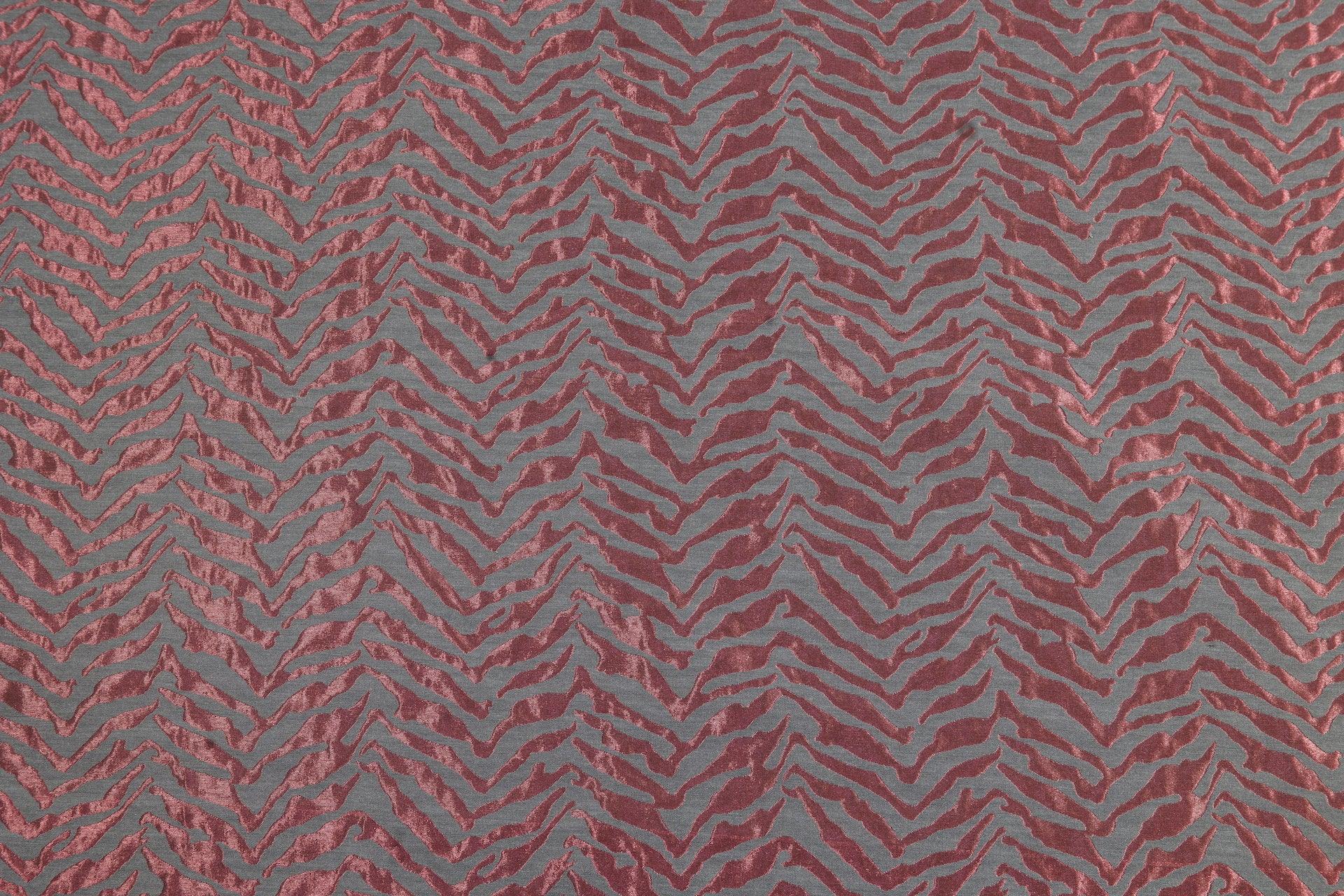 Burgundy and Gray Italian Brocade - Prime Fabrics