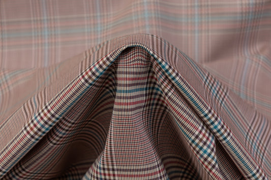 Checked Italian Wool Suiting - Multicolor