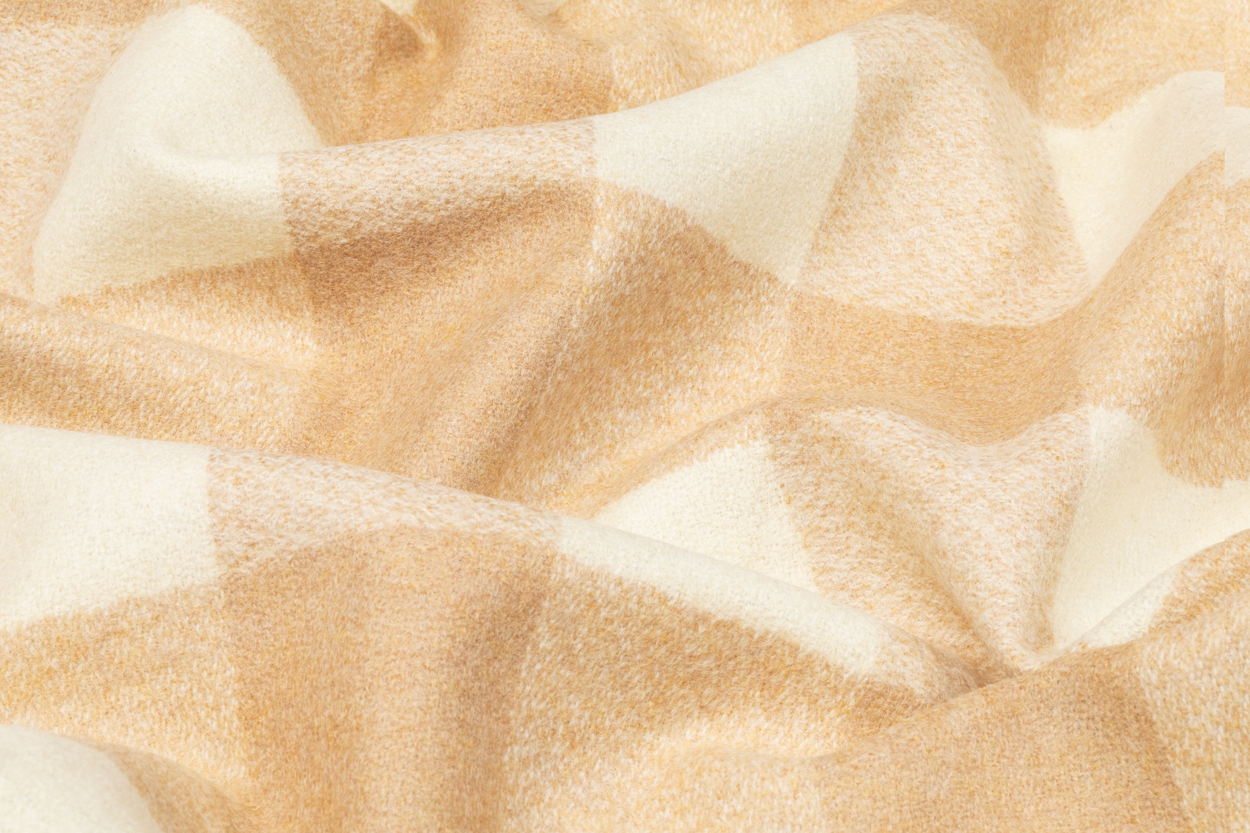 Tallia di Delfino - Checked Italian Wool - Beige / Ivory