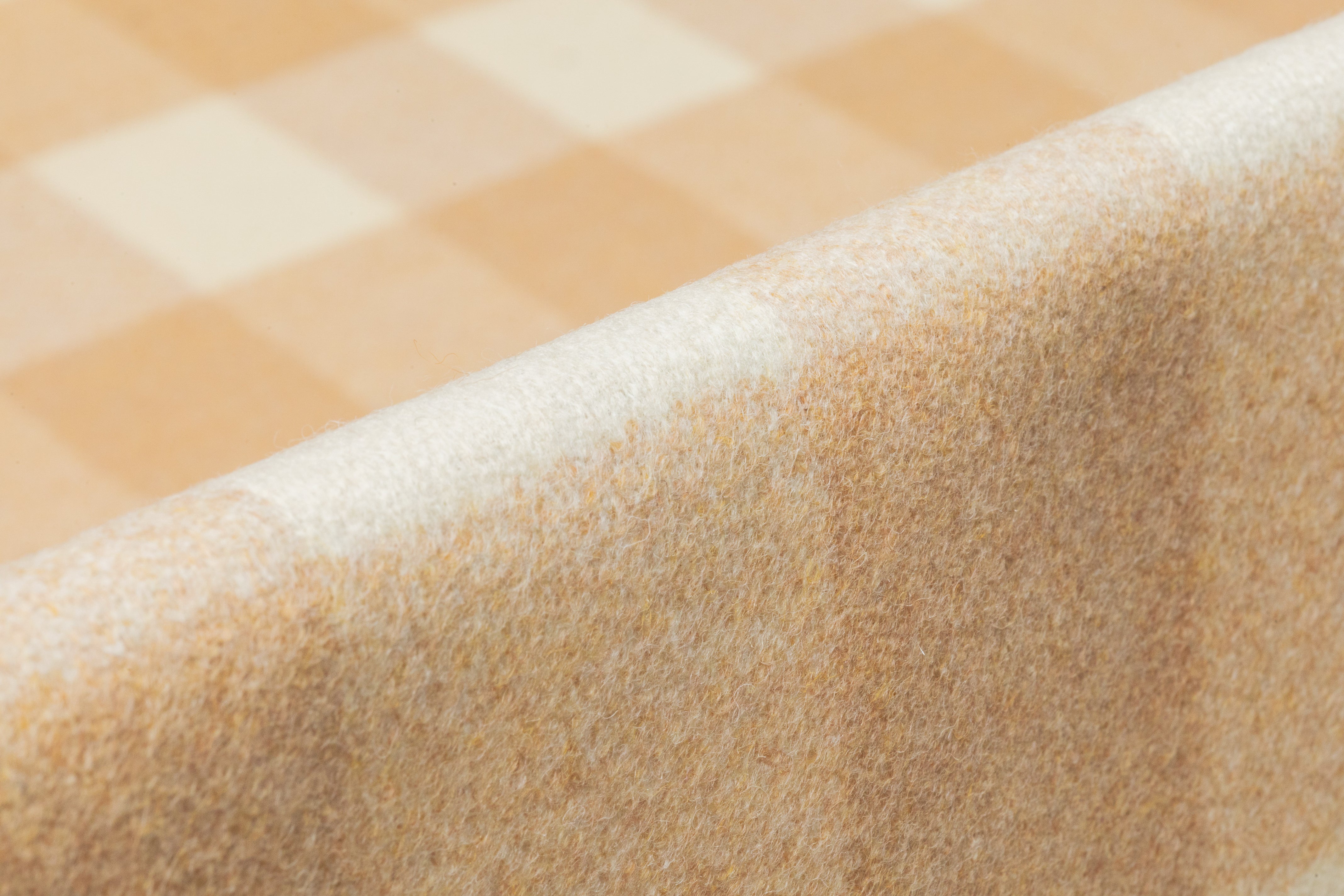 Tallia di Delfino - Checked Italian Wool - Beige / Ivory