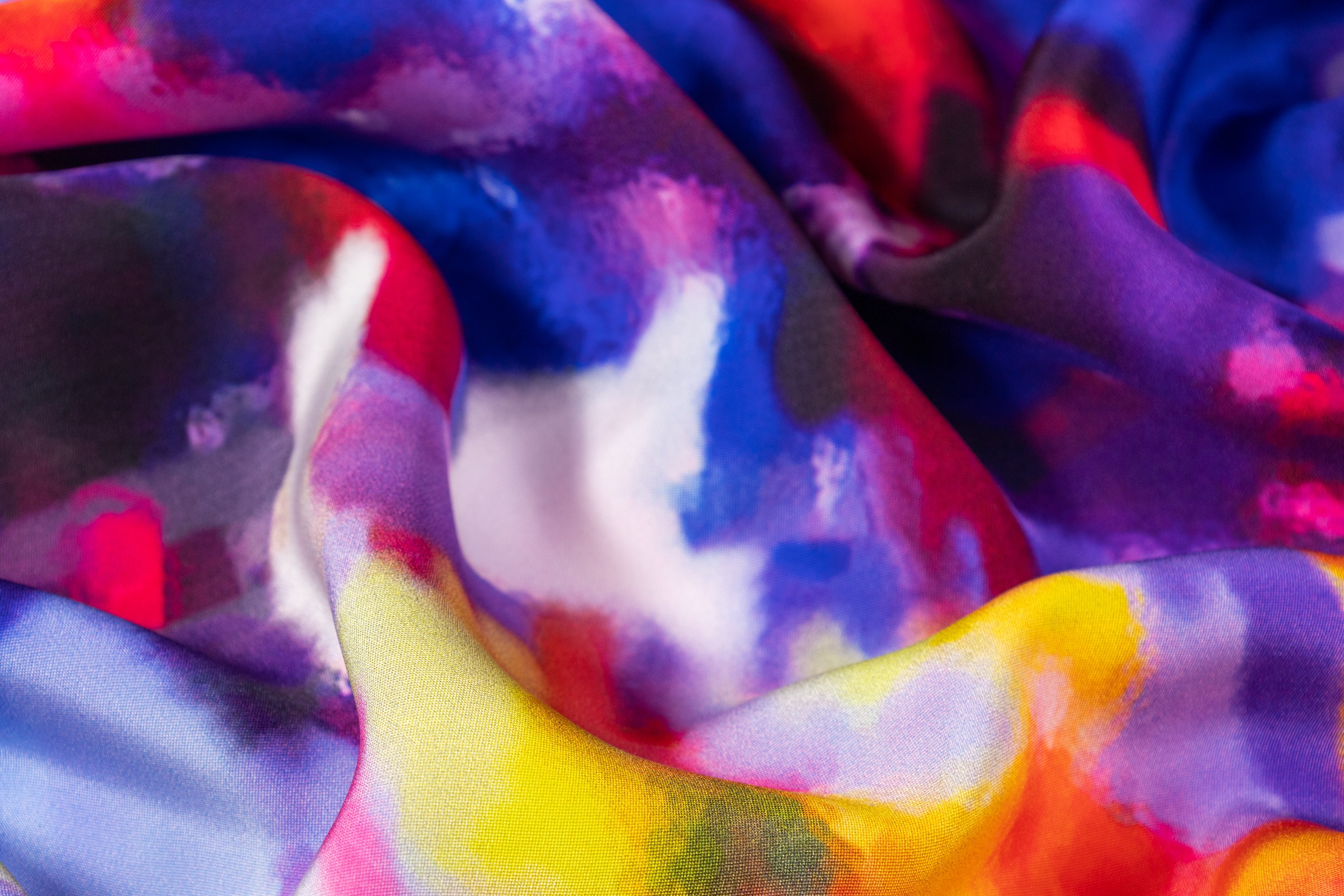 Abstract Italian 4-ply Silk - Multicolor