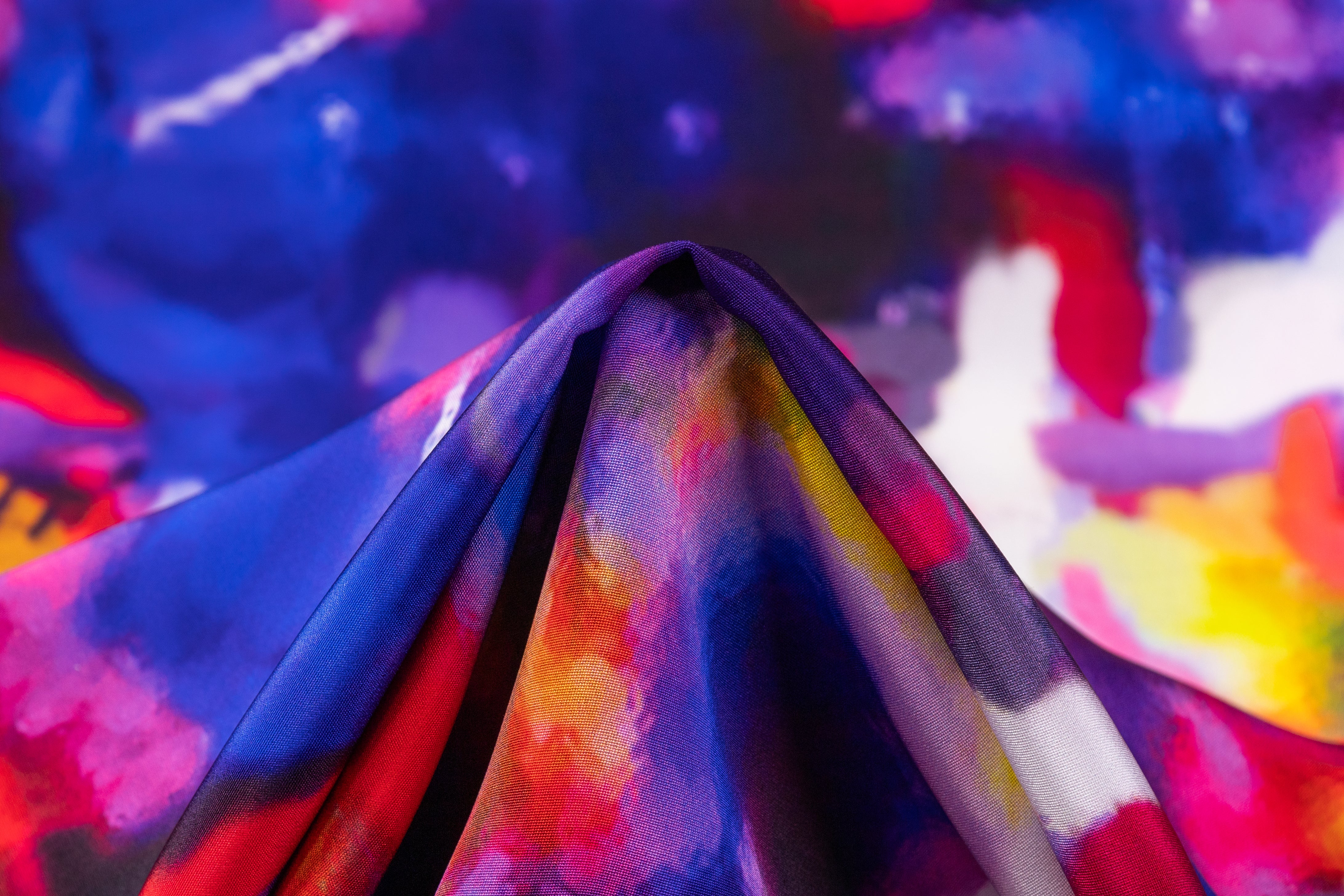 Abstract Italian 4-ply Silk - Multicolor