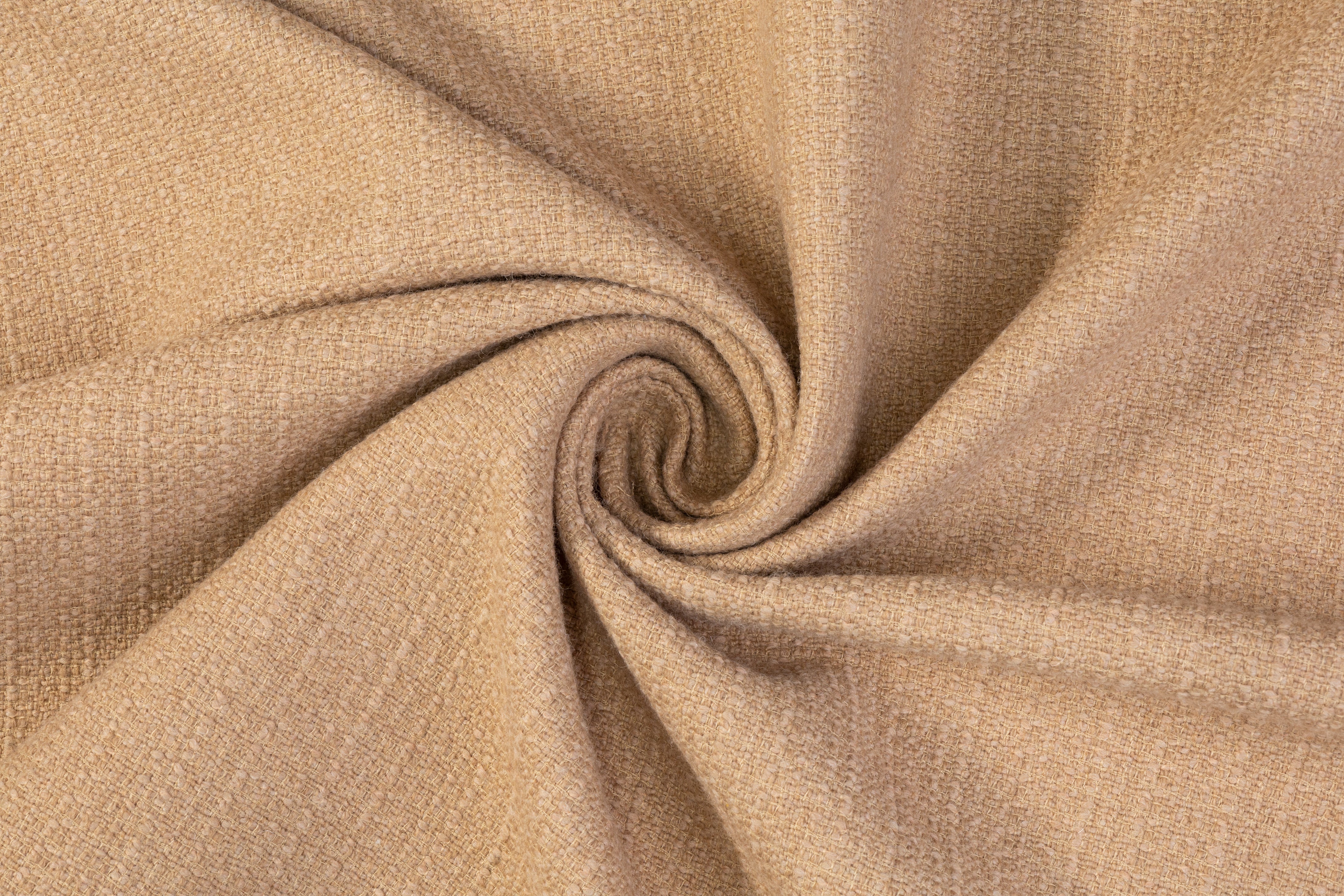 Fused Wool Boucle - Light Brown