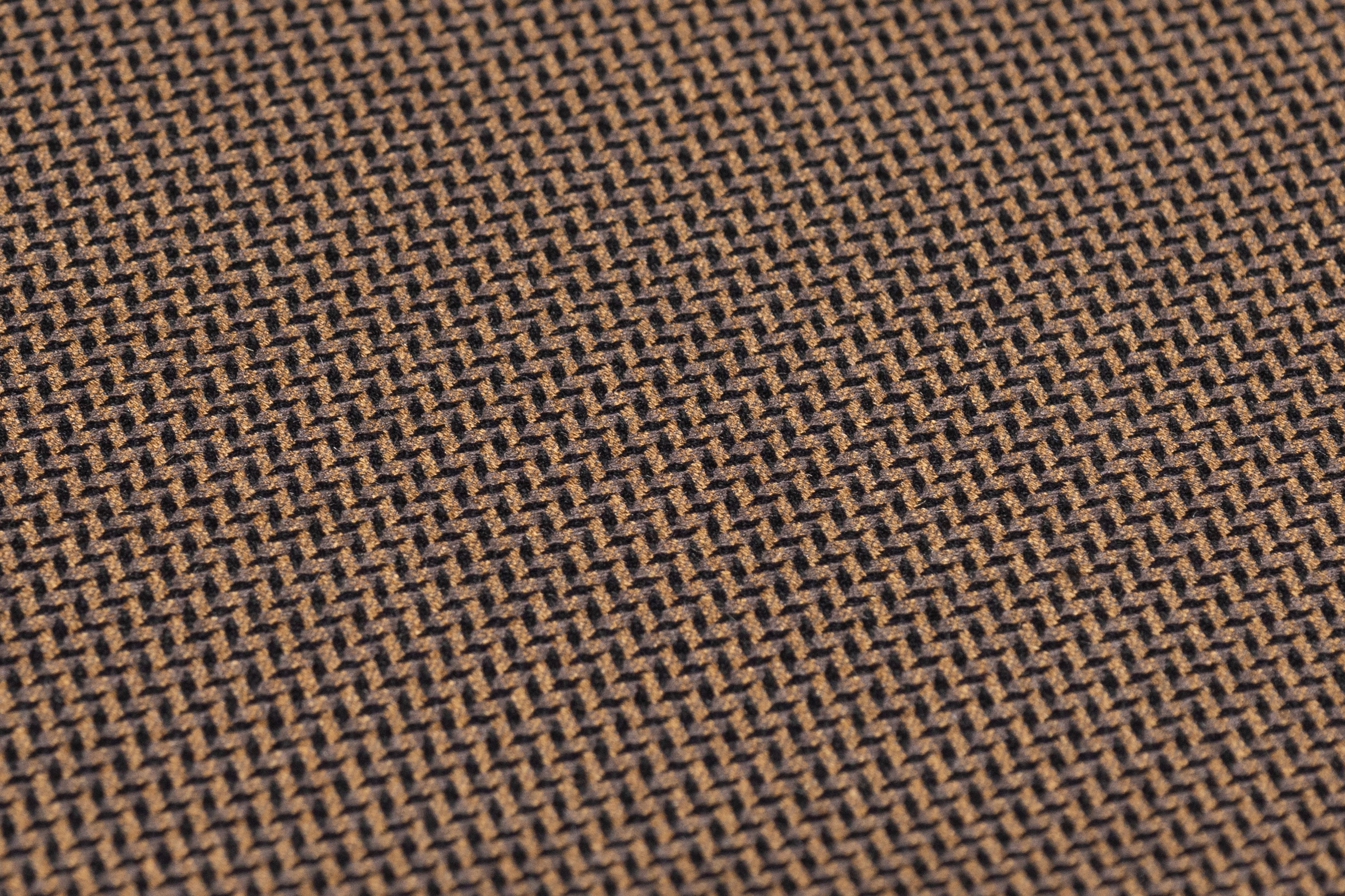 Italian Silk and Wool Suiting - Black / Brown