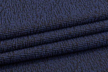 Cotton Tweed - Blue / Black