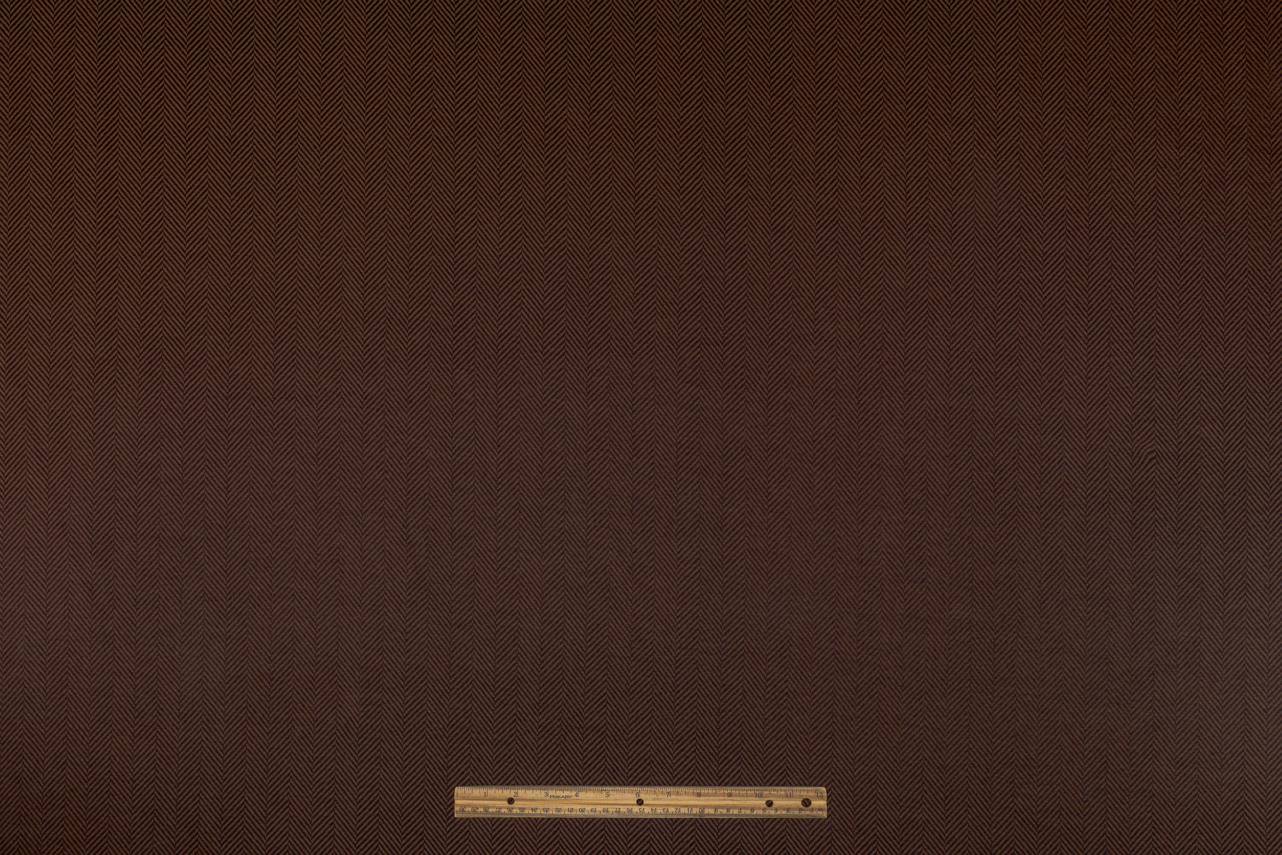 Herringbone Italian Wool - Brown / Black