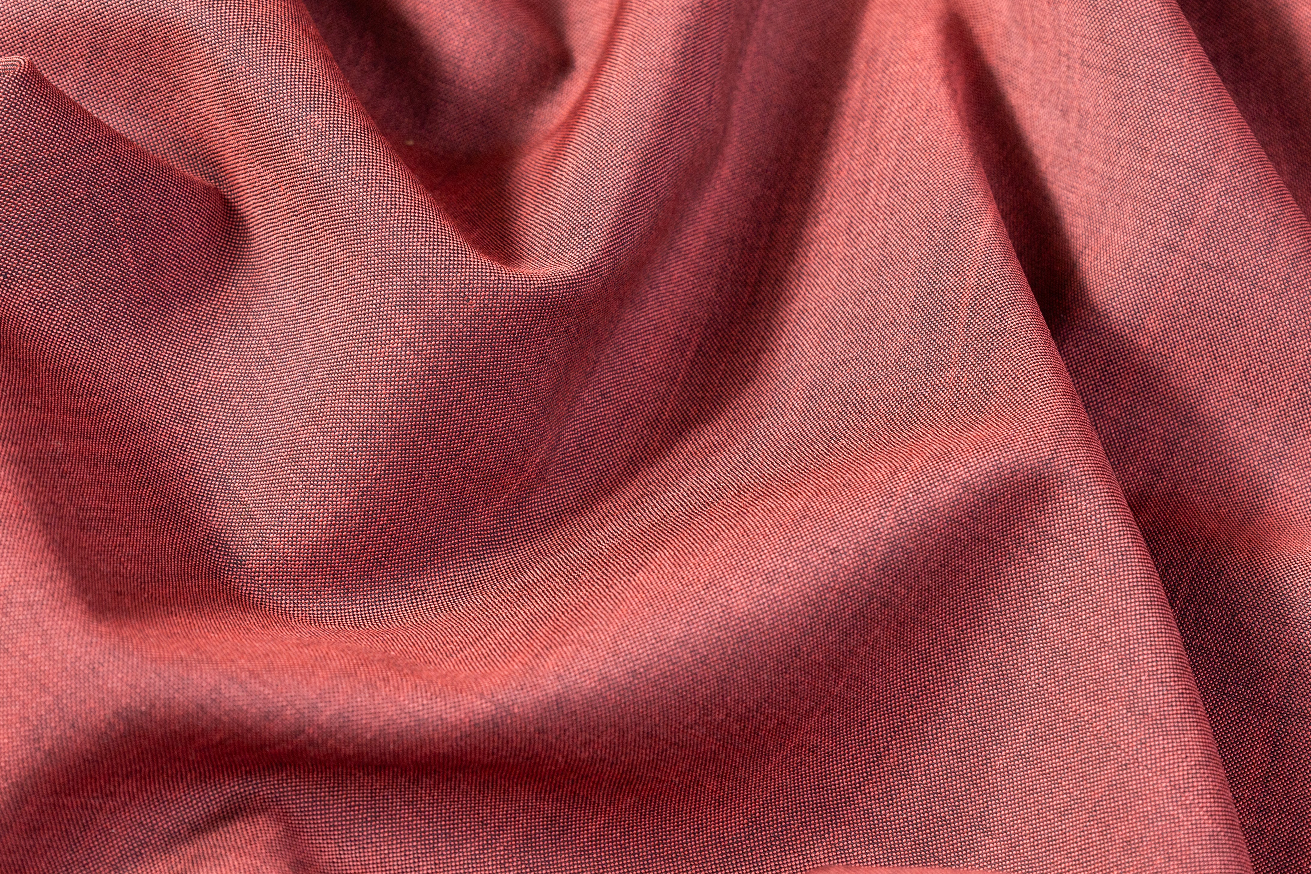 Cerruti - Kinair Wool and Mohair Suiting - Brick Red