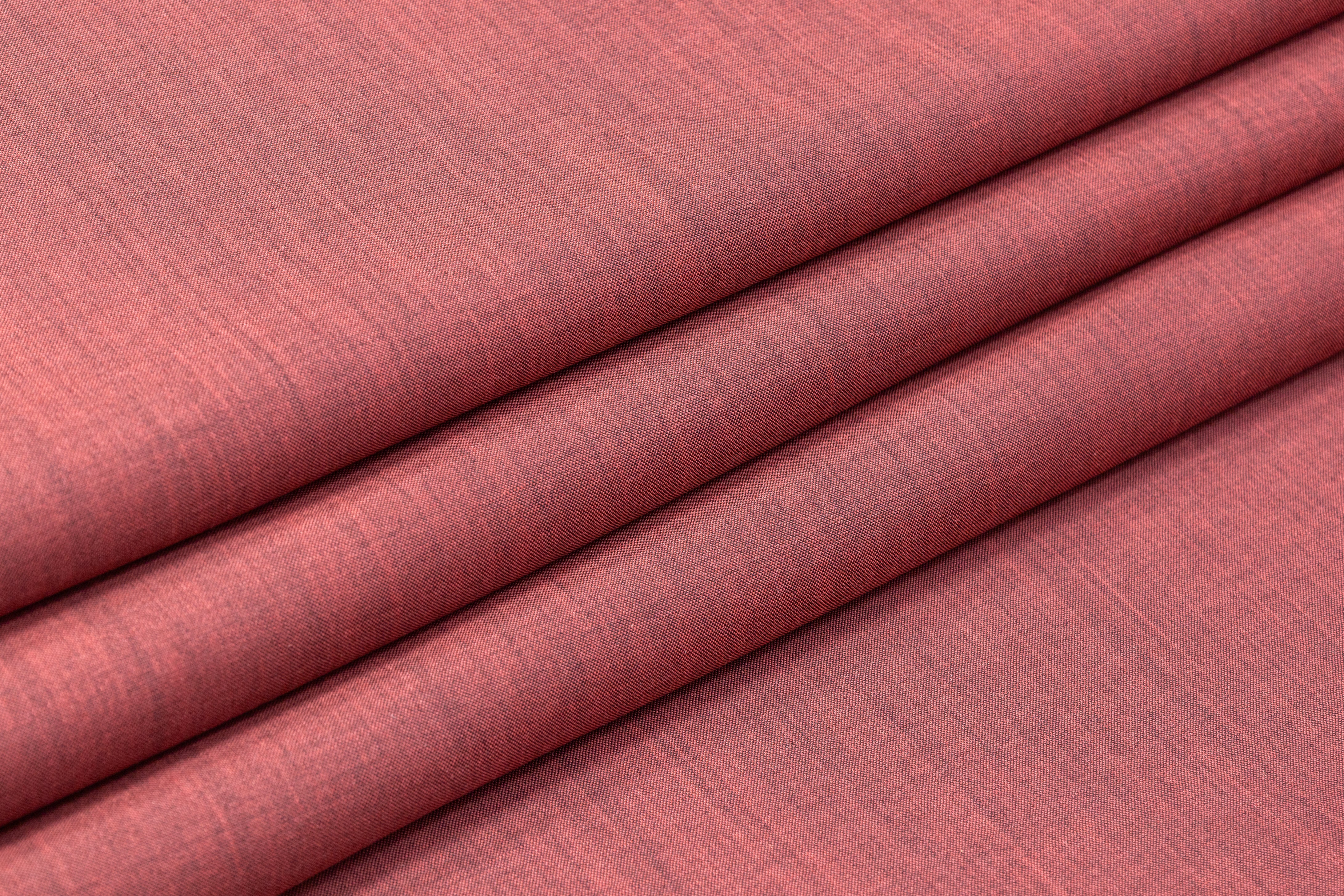 Cerruti - Kinair Wool and Mohair Suiting - Brick Red