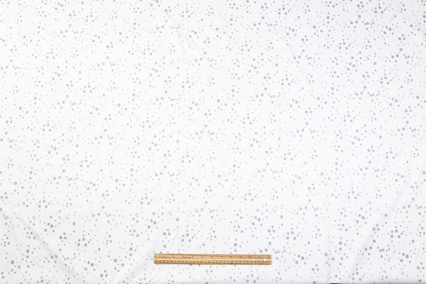 Dotted Cotton Sateen - White / Gray