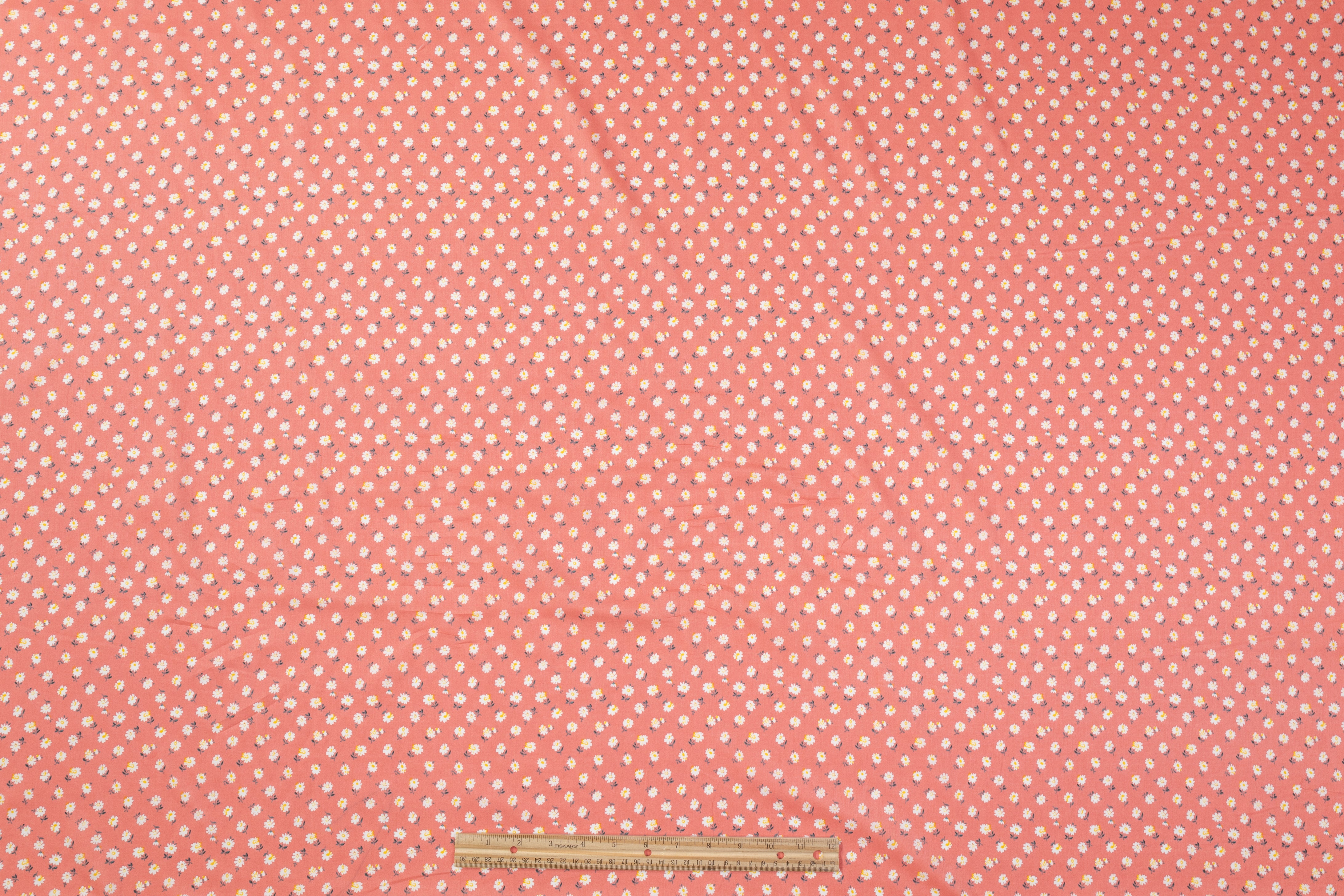 Ditsy Floral Cotton - Coral