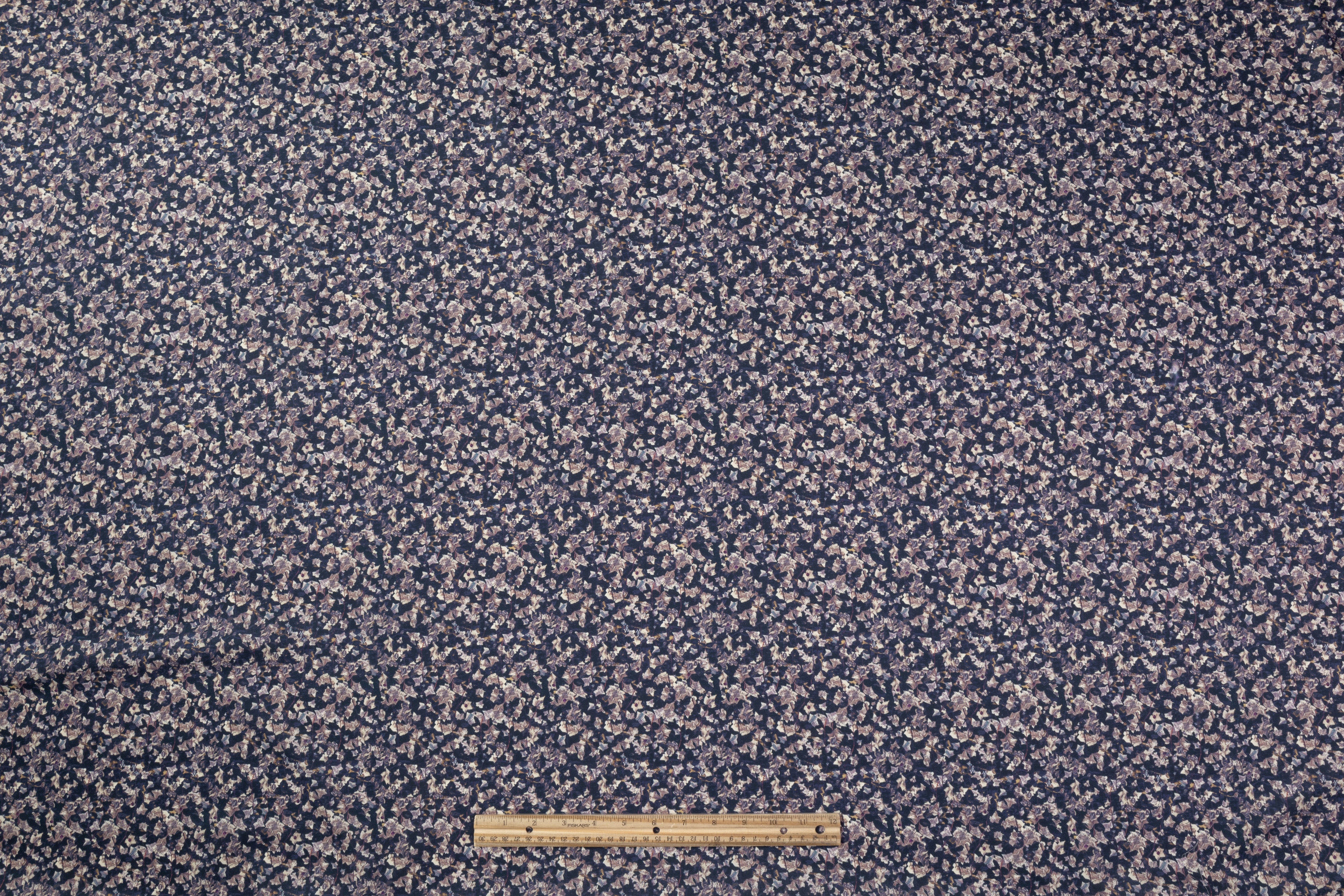 Abstract Printed Cotton - Navy