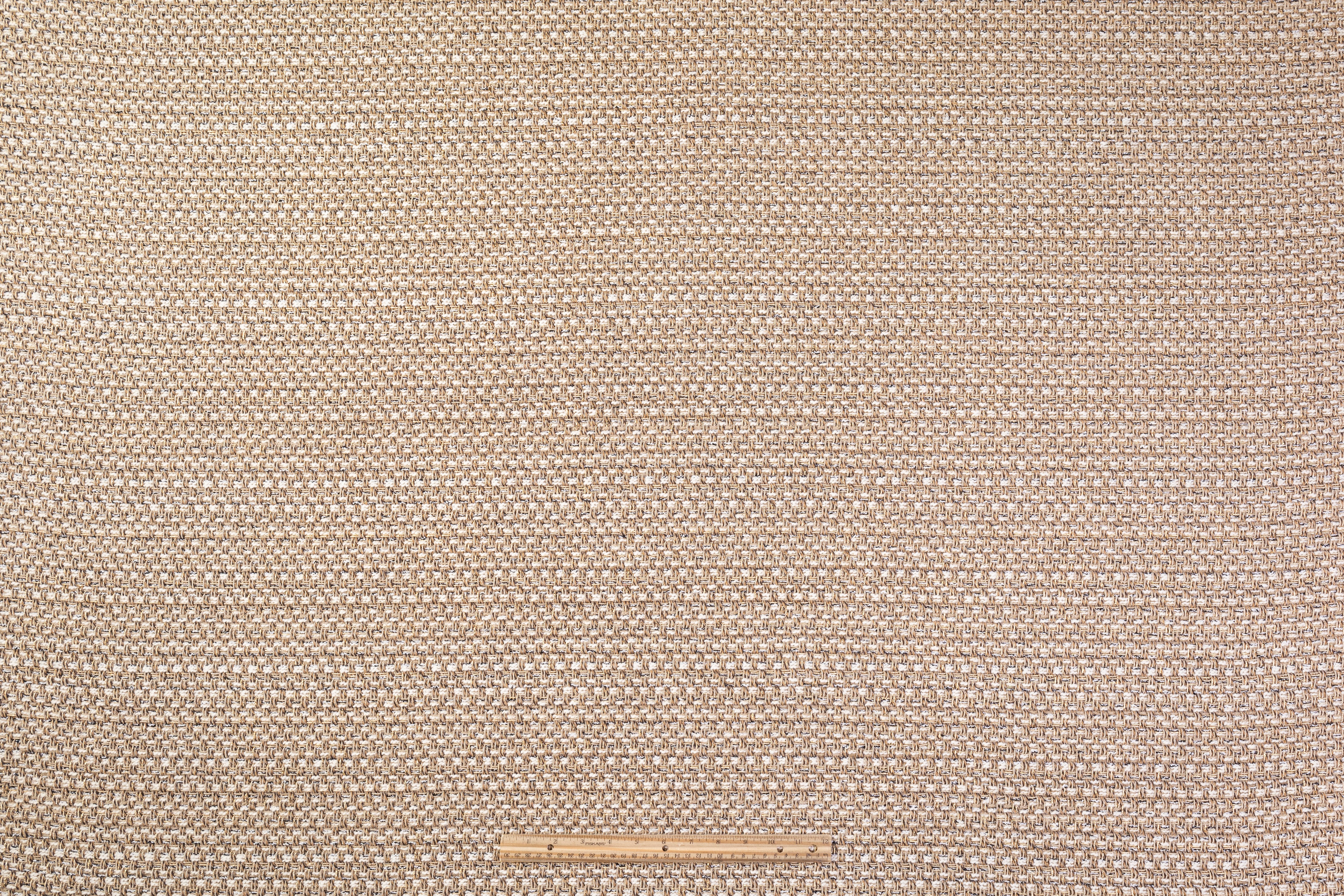 Metallic Italian Cotton Blend Tweed - Gold / Beige