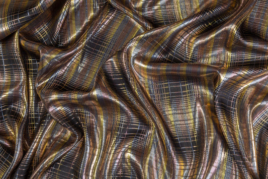 Metallic Silk Crepe De Chine - Multicolor