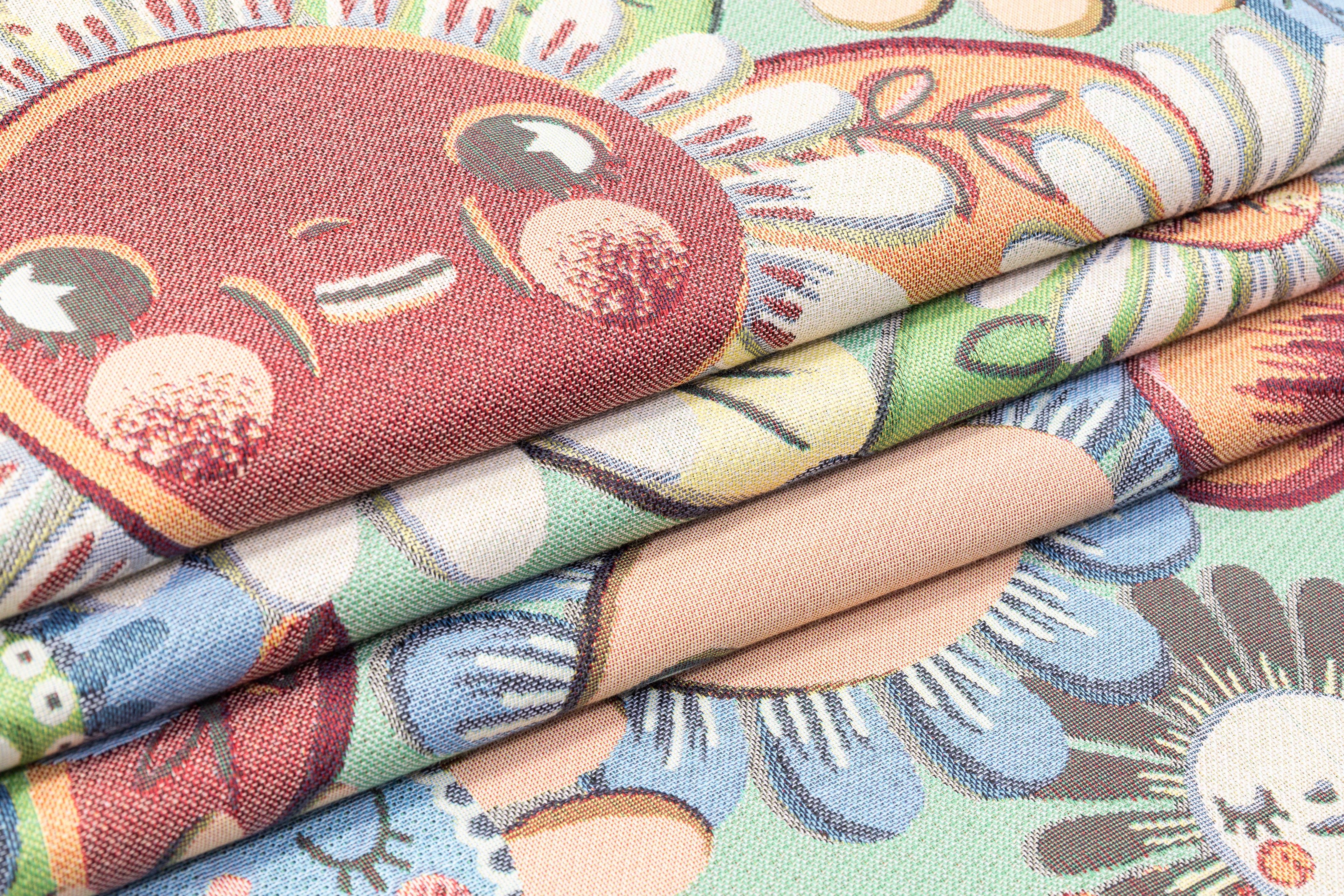 Blooming Smiles - Italian Poly Cotton Brocade - Multicolor