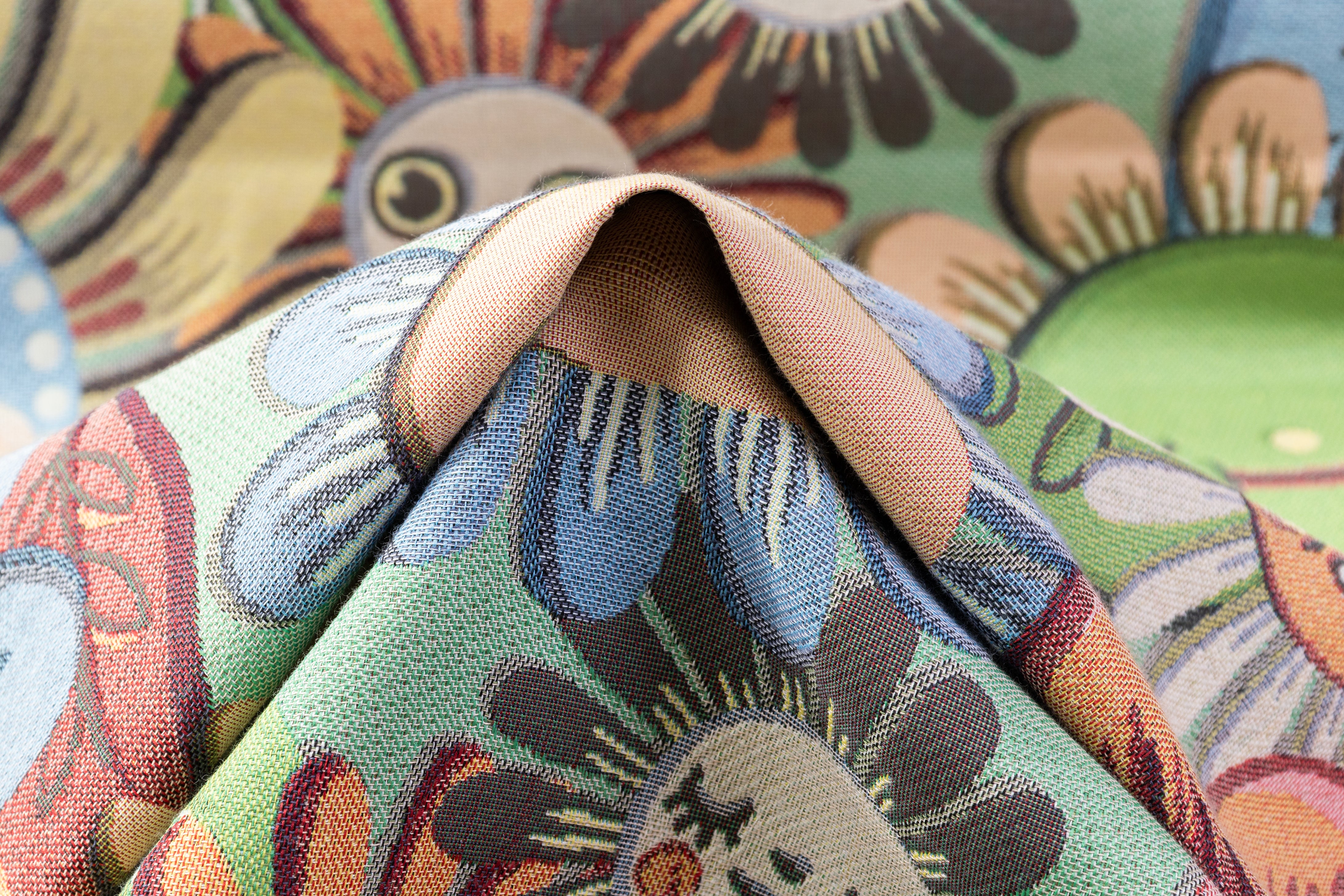 Blooming Smiles - Italian Poly Cotton Brocade - Multicolor