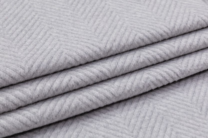 Herringbone Wool Coating - Gray