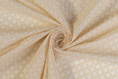 Cotton Eyelet - Beige