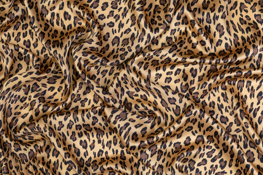Cheetah Print Silk Charmeuse