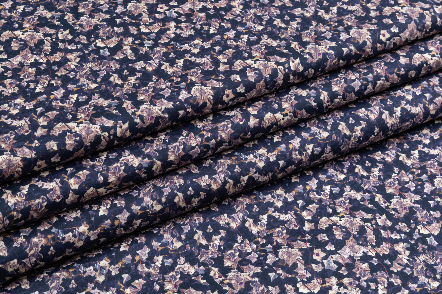 Abstract Printed Cotton - Navy