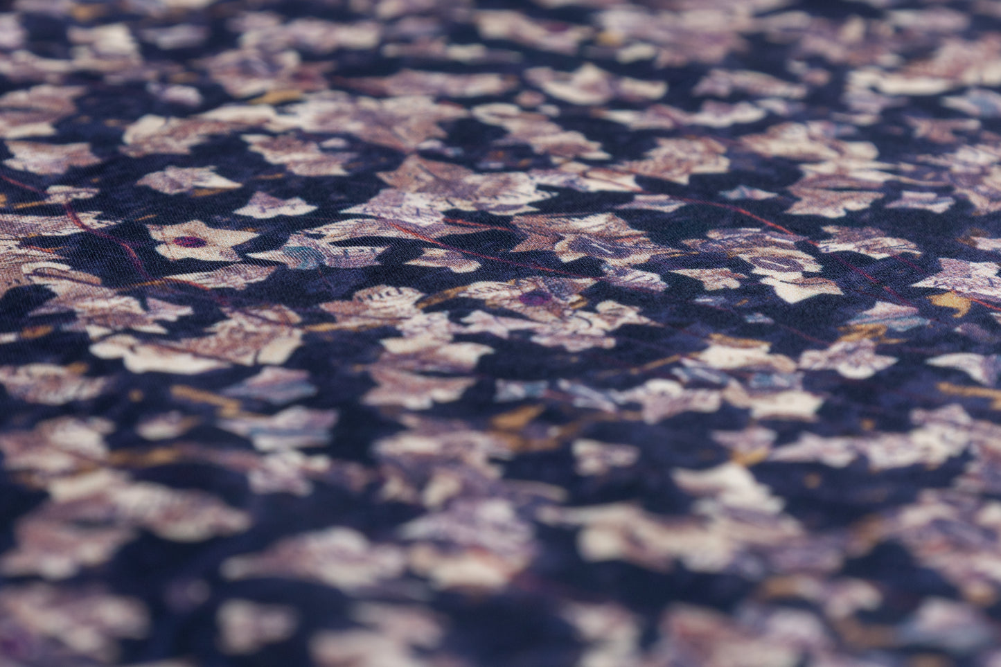 Abstract Printed Cotton - Navy