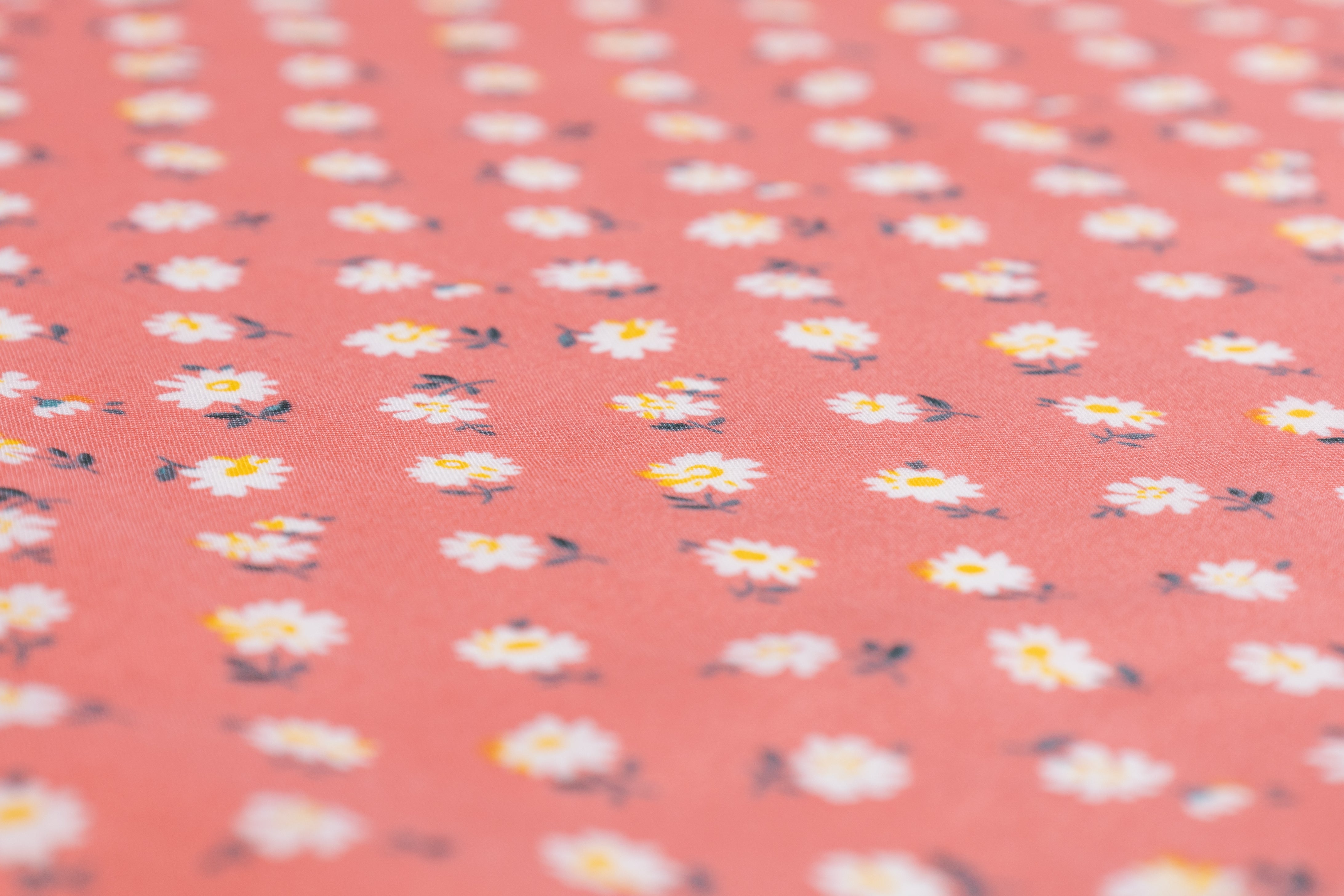 Ditsy Floral Cotton - Coral