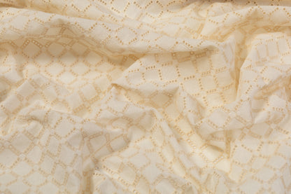 Cotton Eyelet - Beige