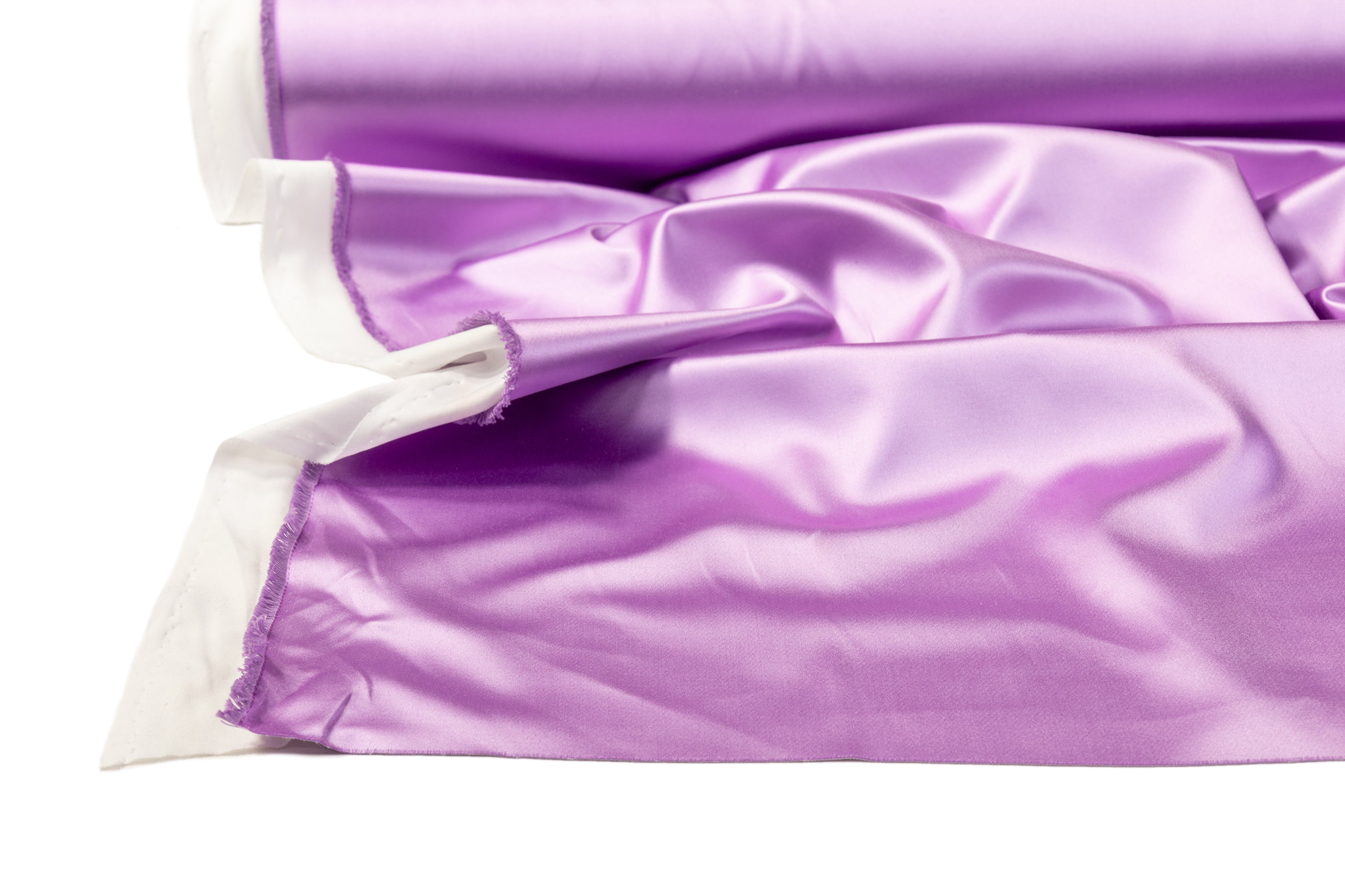 Fused Italian Silk Viscose Satin - Lavender