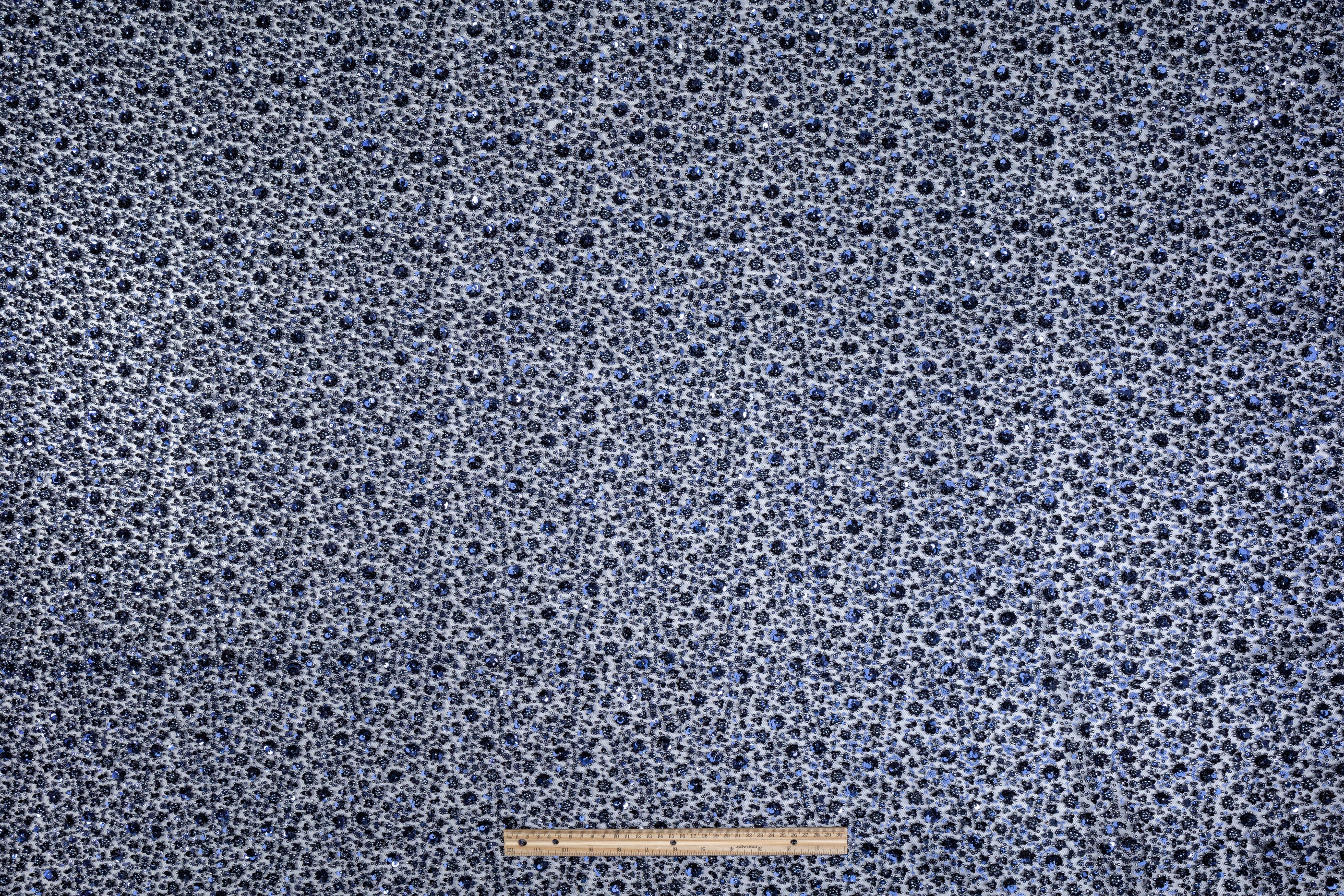 MULTI TONE VARIEGATED SIZE SEQUINS ON TULLE  | 9421-1060 main image 1
