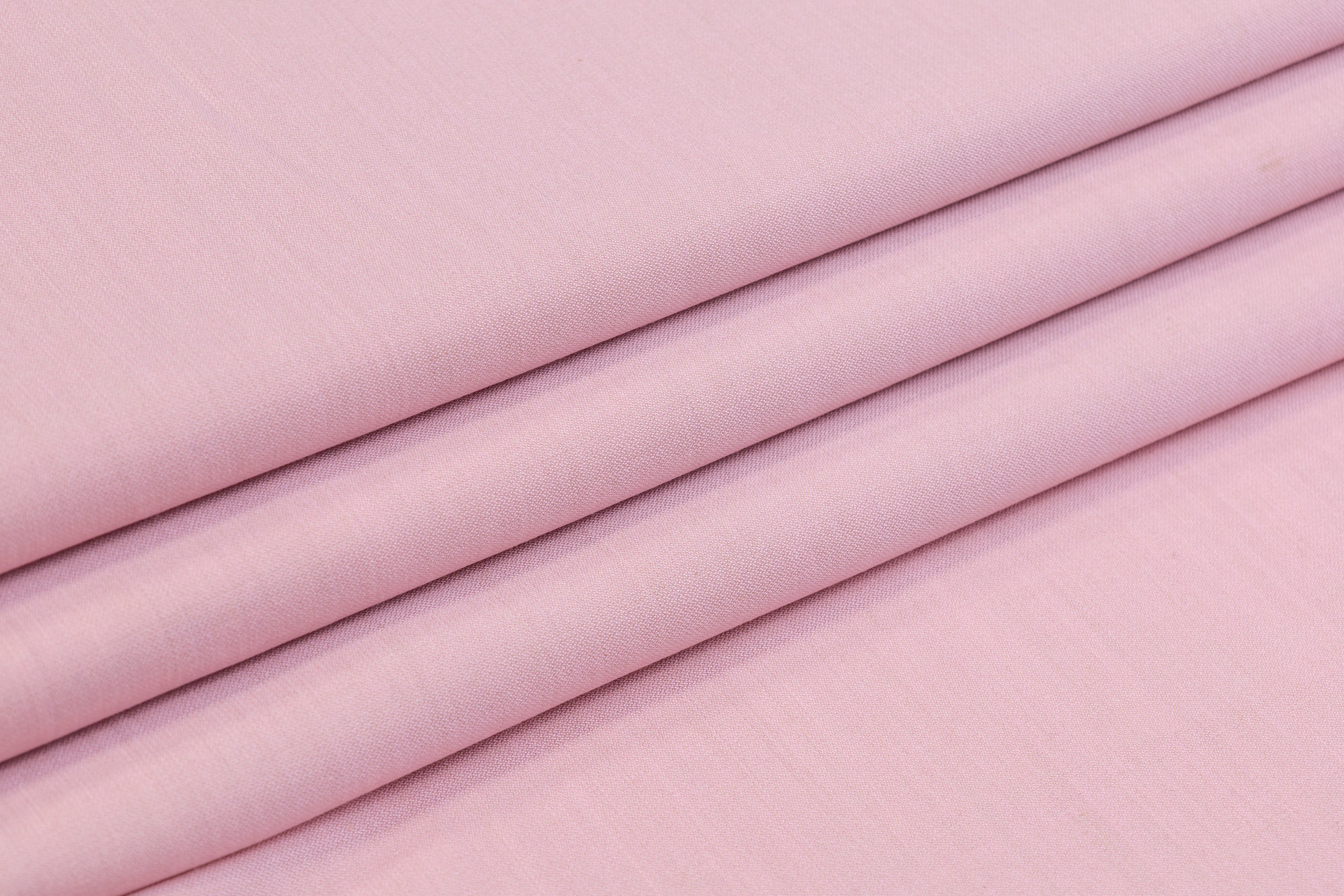Double Faced Italian Silk and Wool Suiting - Pink / Beige