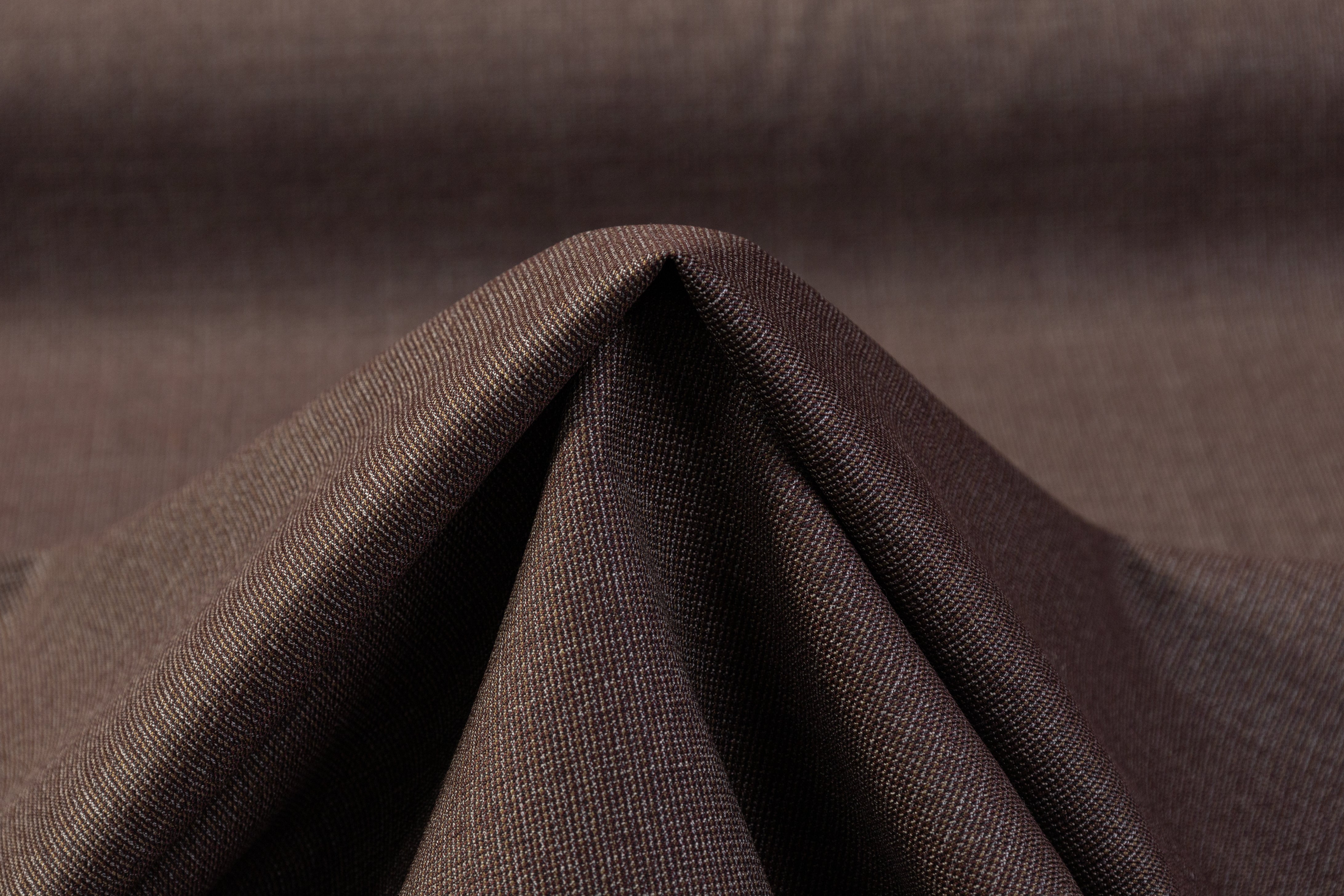 Tallia di Delfino - Italian Stretch Wool Suiting - Brown