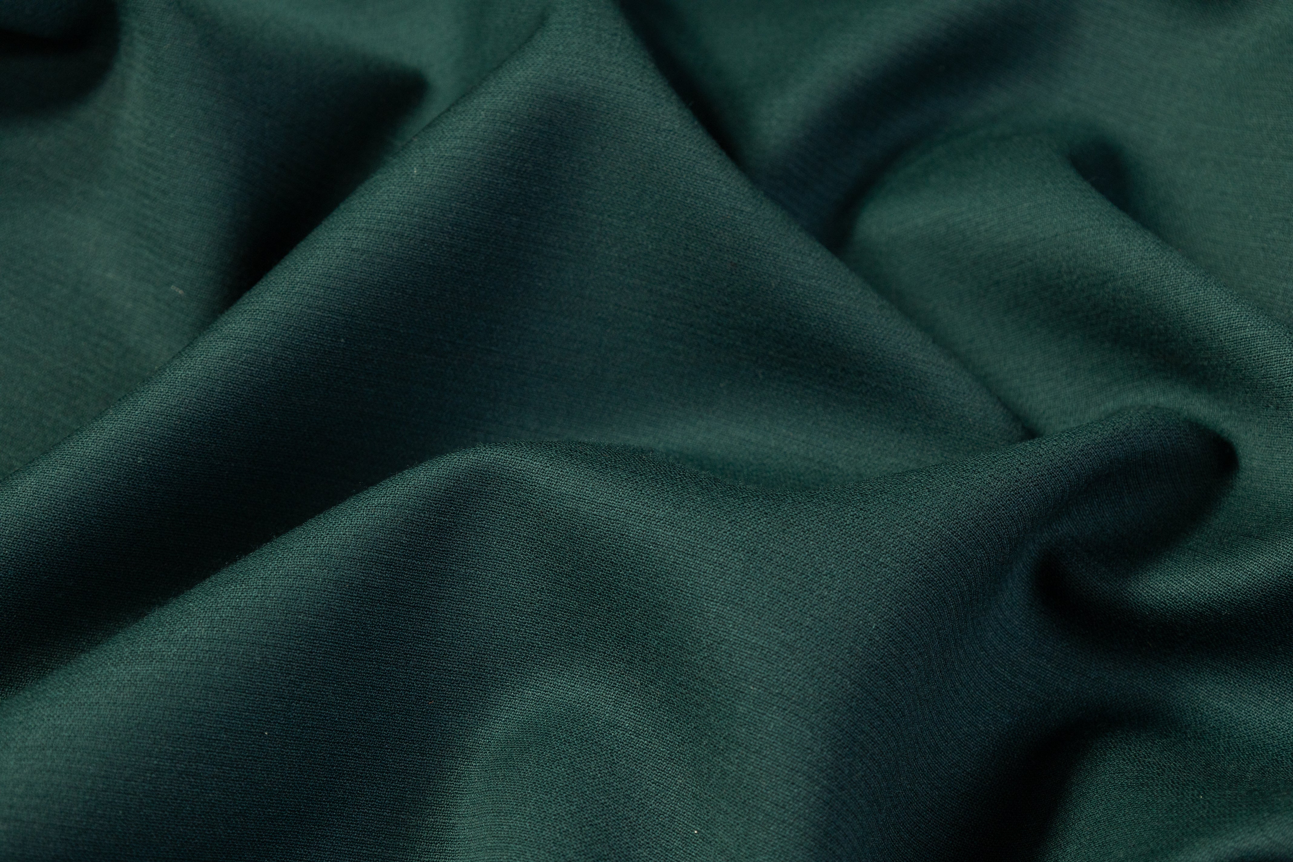 Fused Italian Wool Suiting - Green