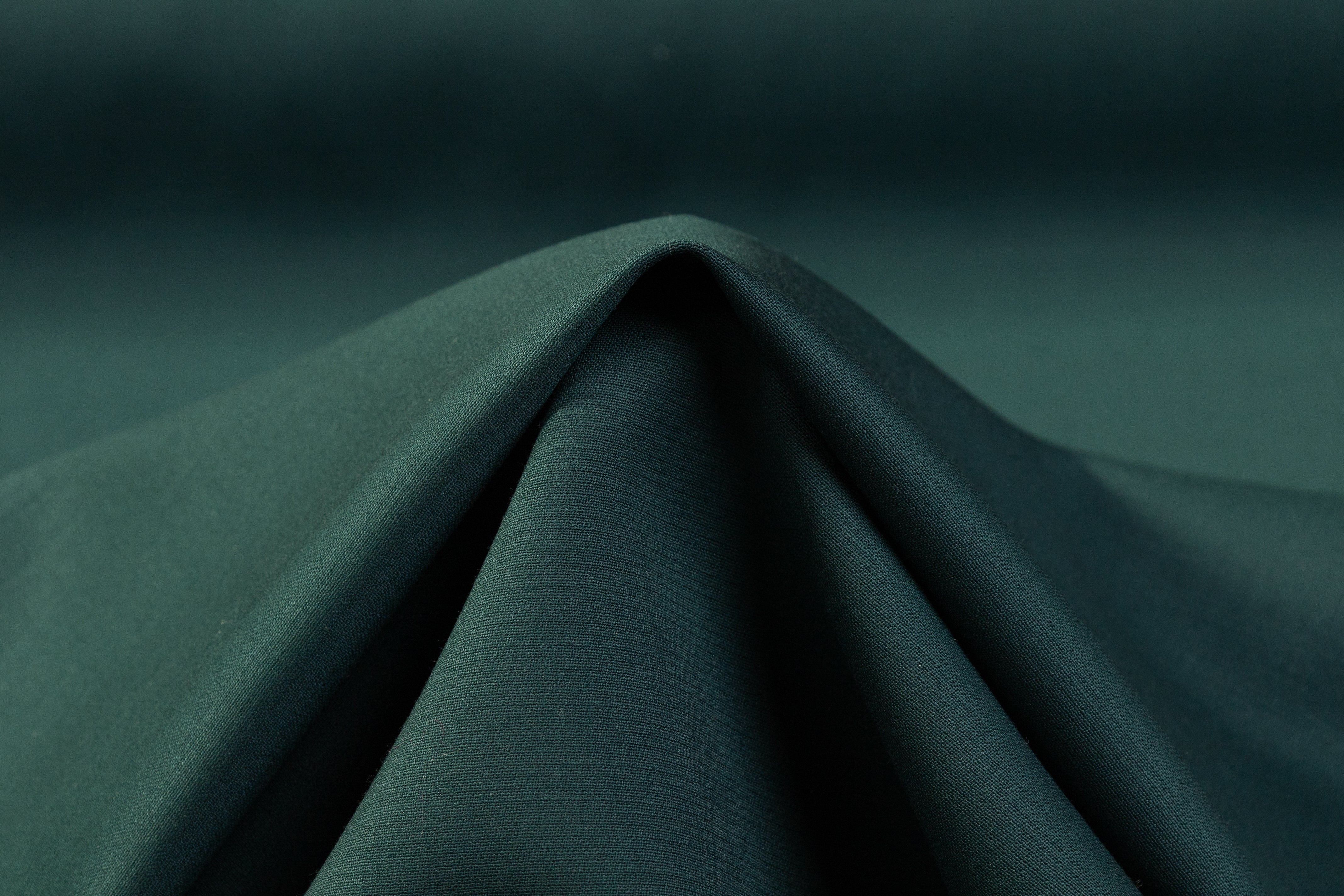 Fused Italian Wool Suiting - Green
