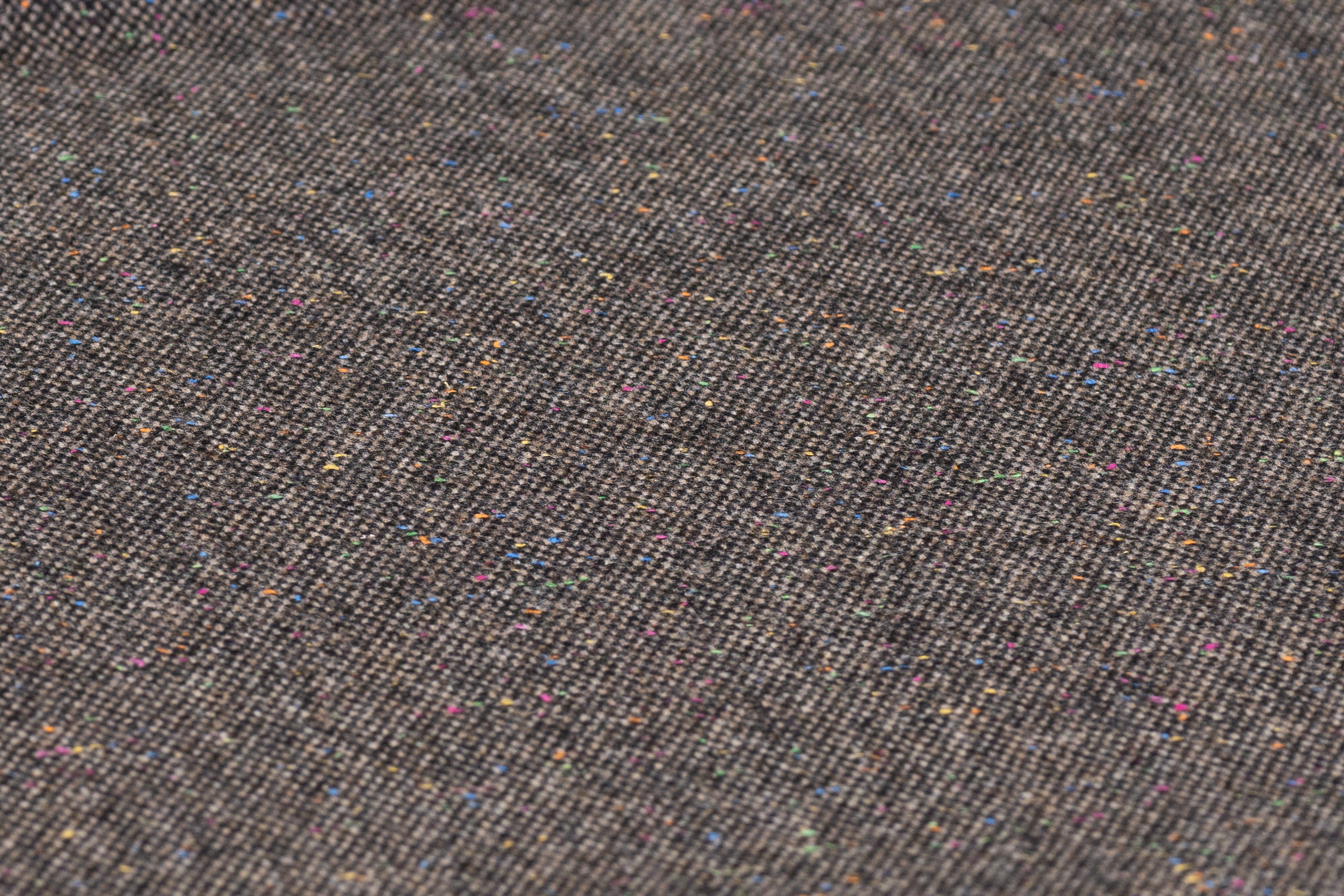 Tollegno - Fused Italian Wool Blend Tweed - Taupe / Multicolor