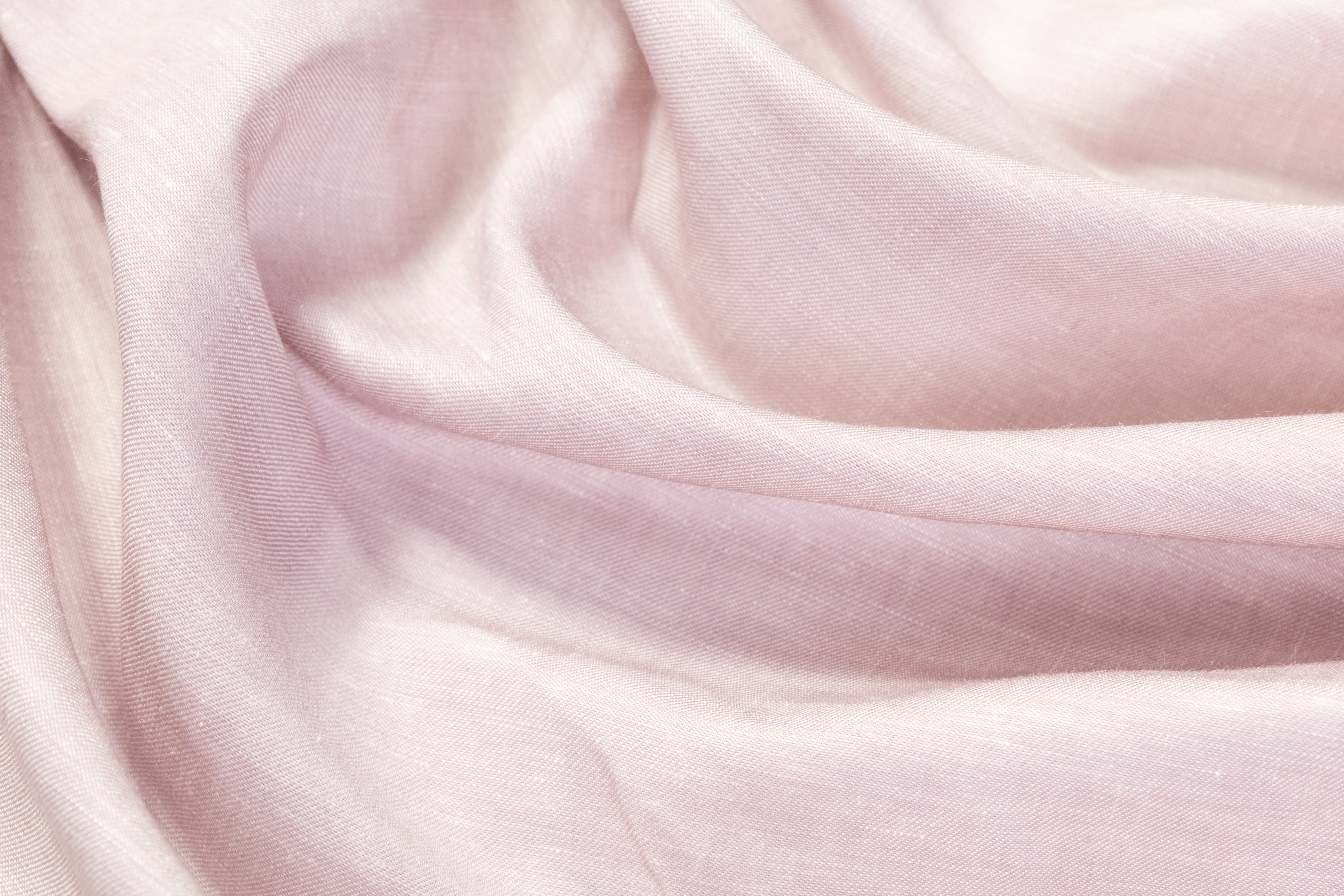 Italian Wool Linen Blend - Light Blush