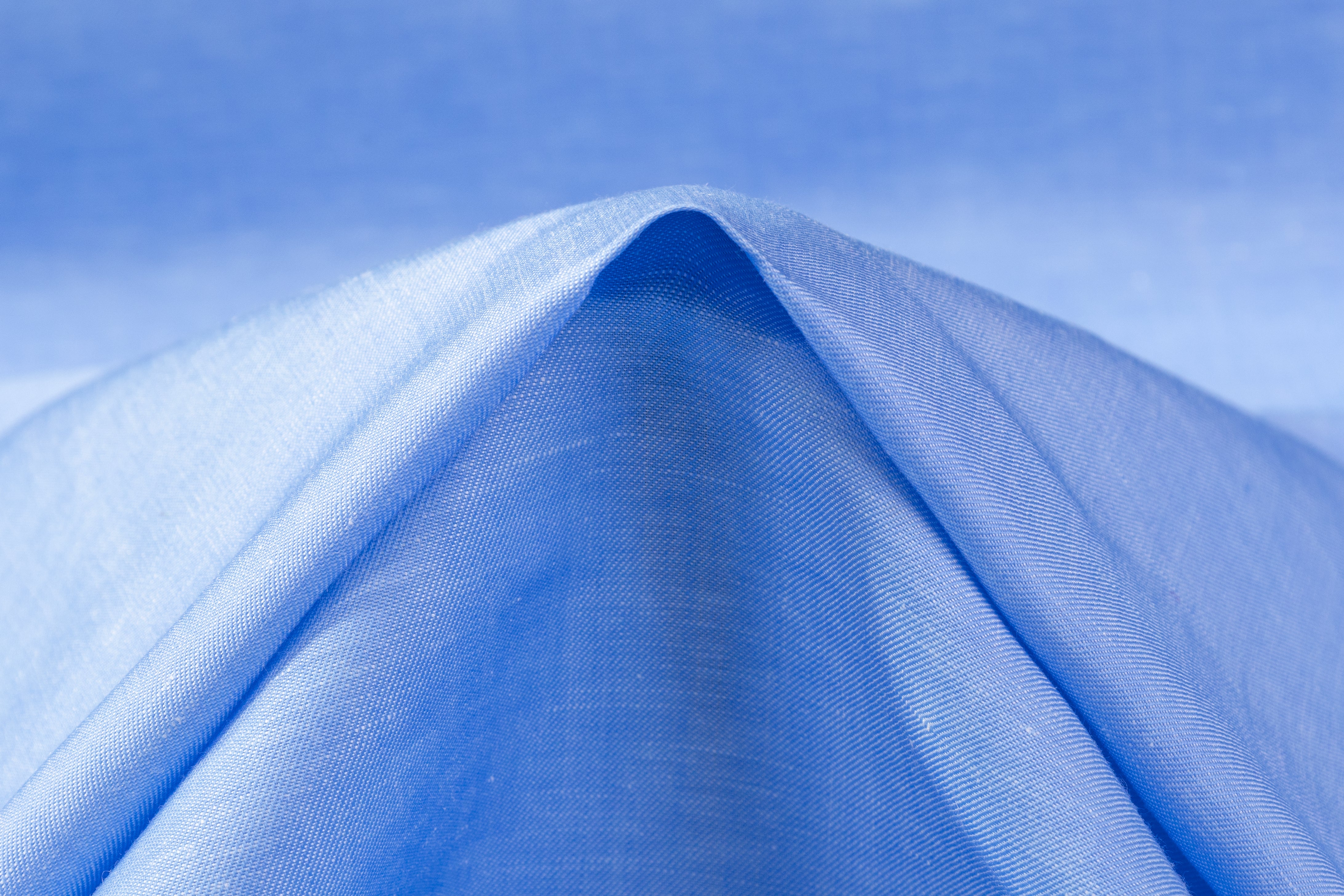 Italian Wool Linen Blend - Blue