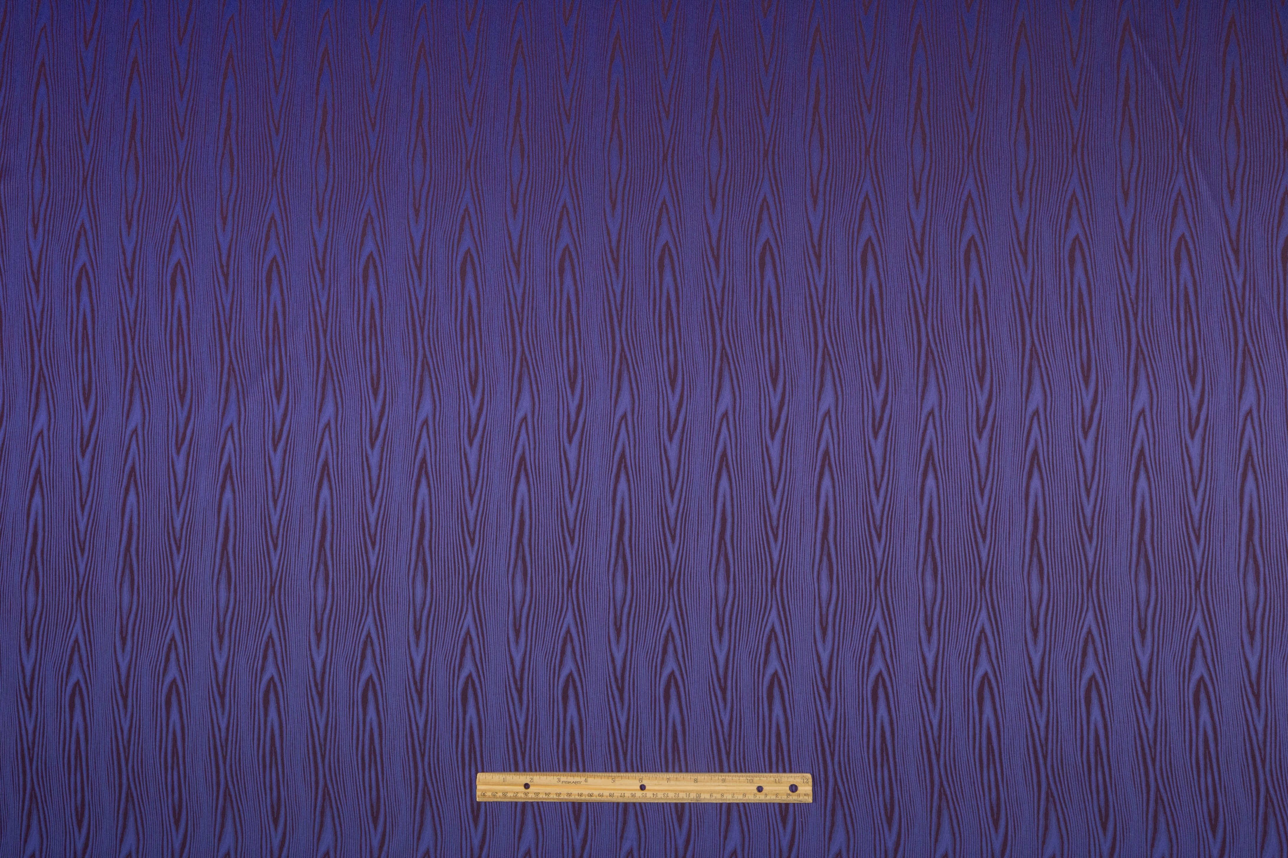 Moiré Italian Jacquard - Violet Blue / Crater Brown
