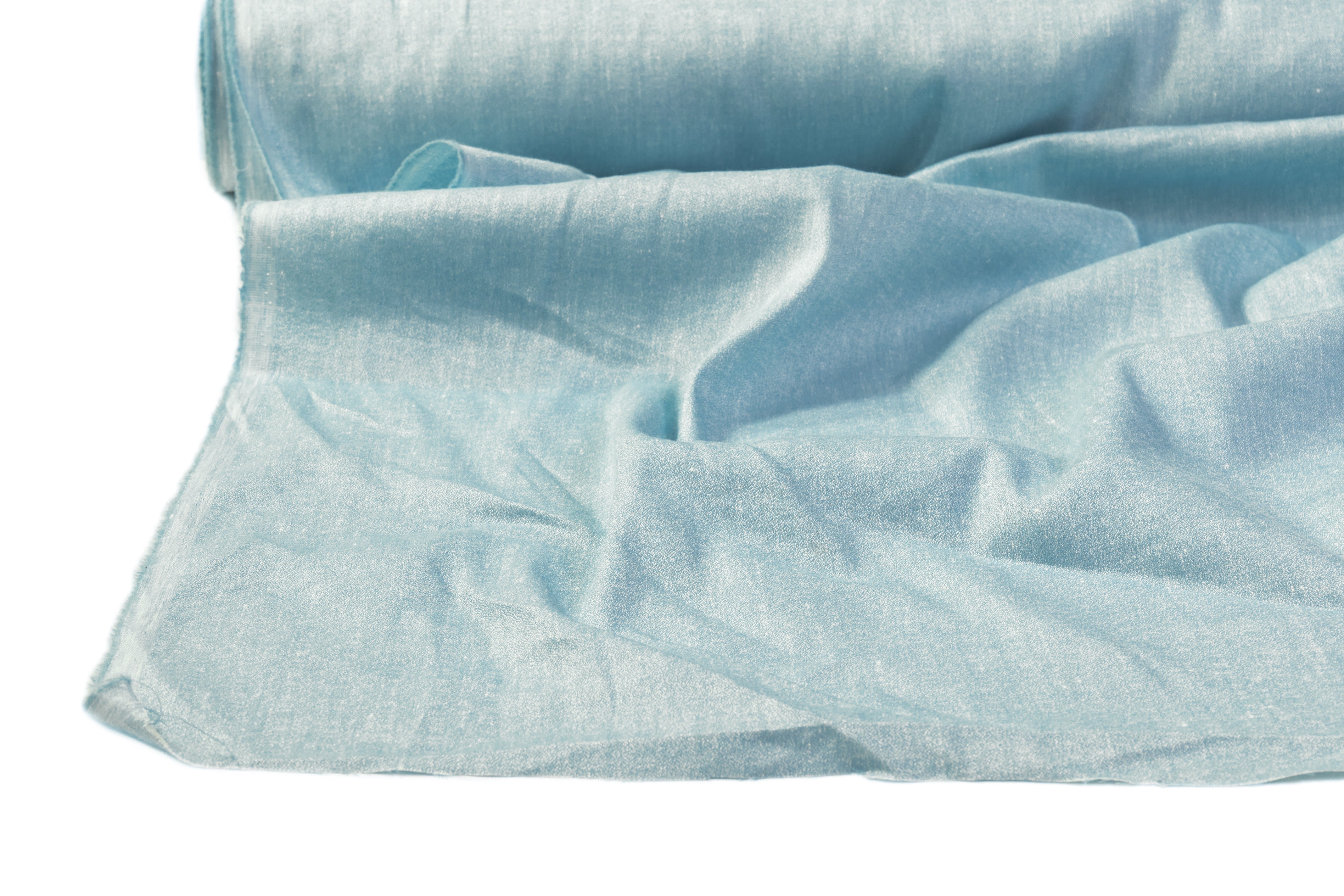 Italian Wool Linen Blend - Sky Blue