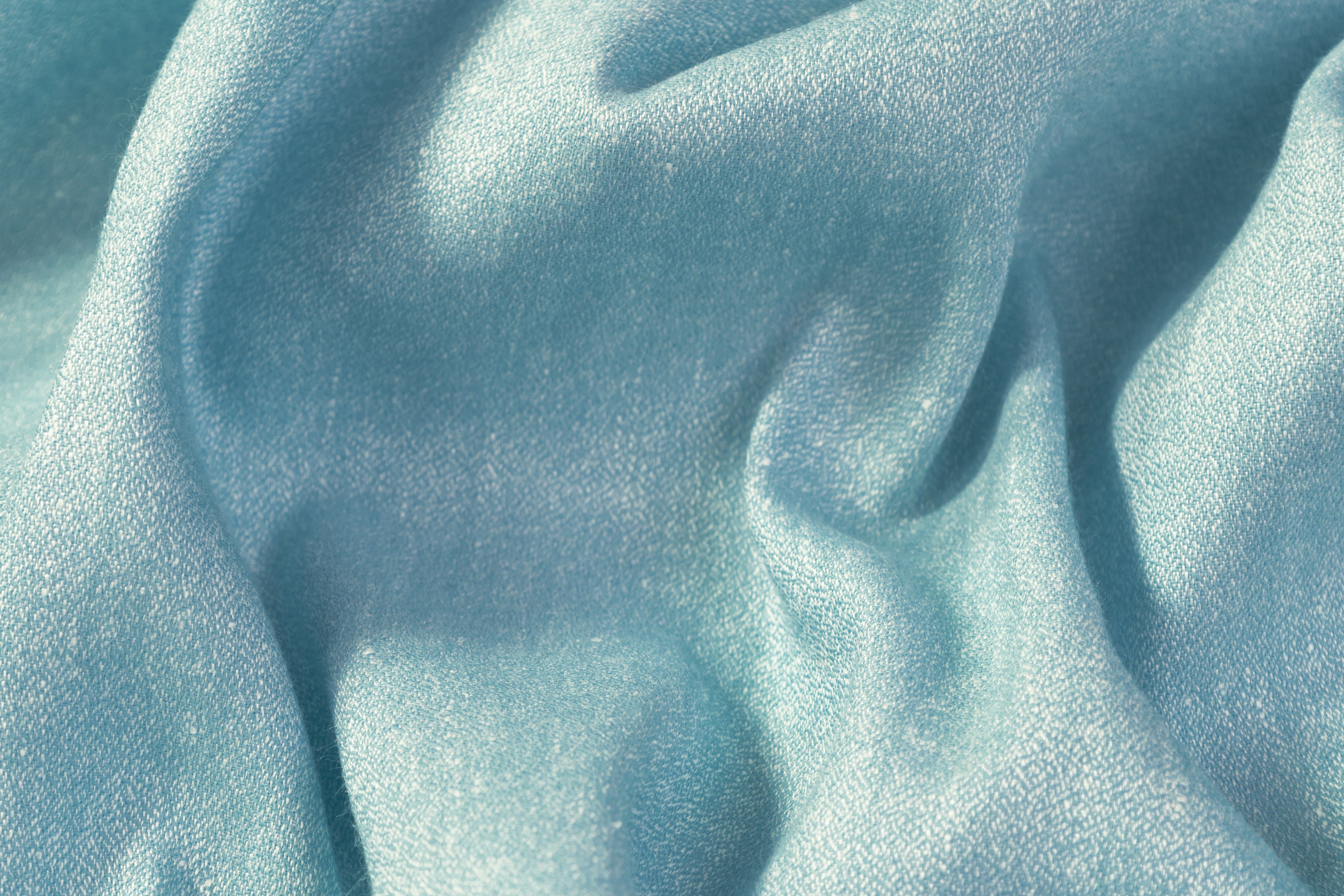 Italian Wool Linen Blend - Sky Blue