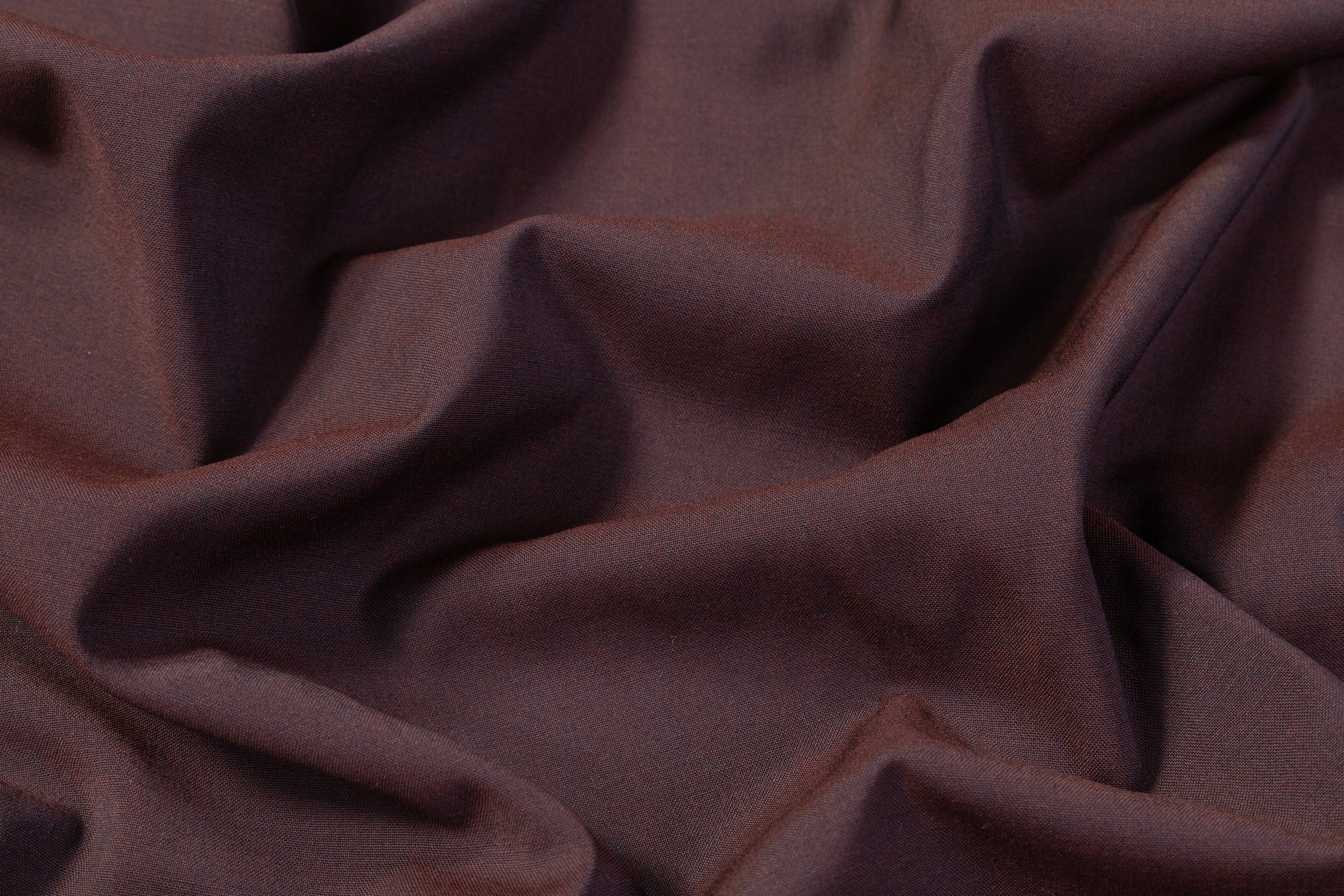 Italian Wool Blend Suiting - Burgundy