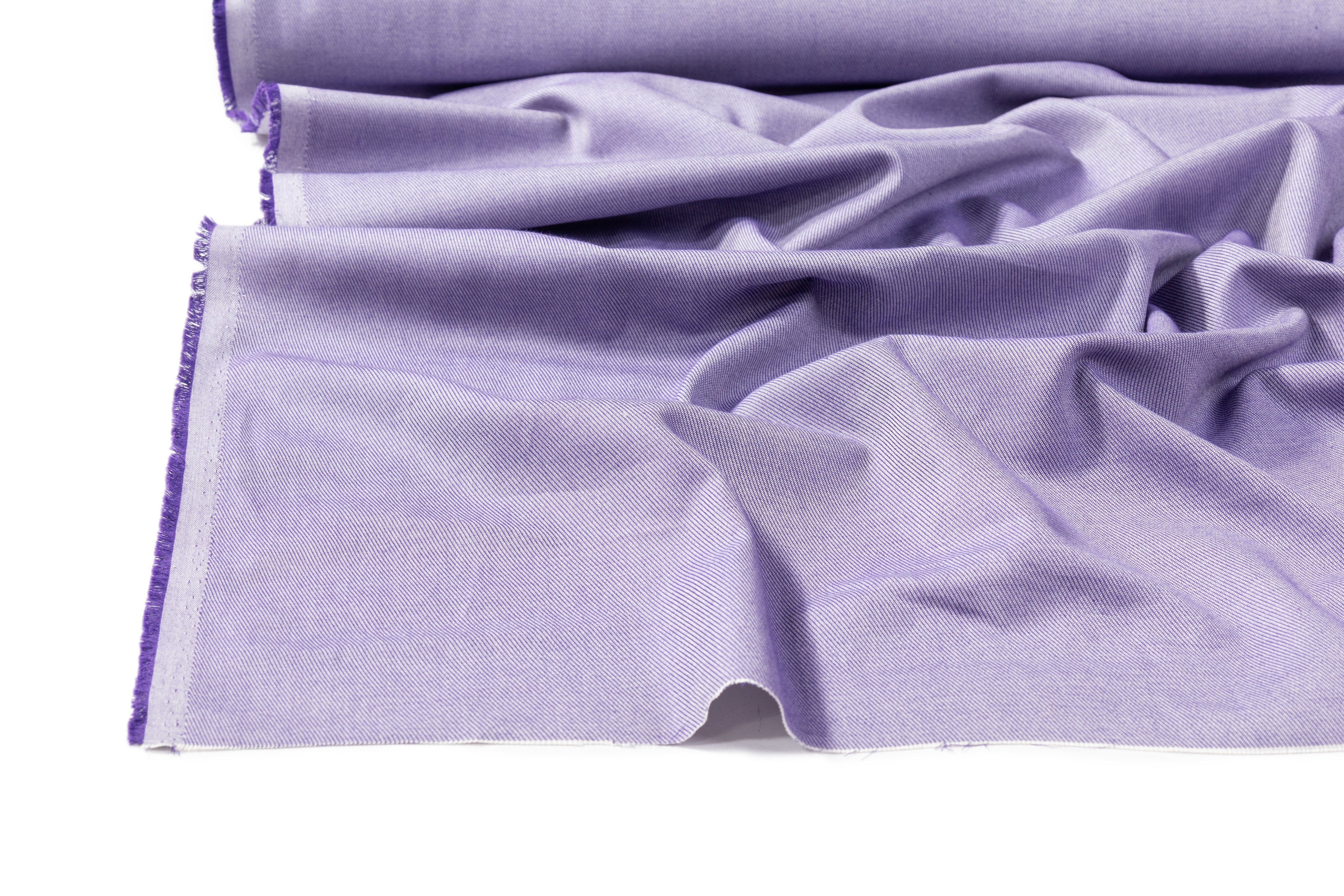 Italian Cotton Twill Suiting - Purple