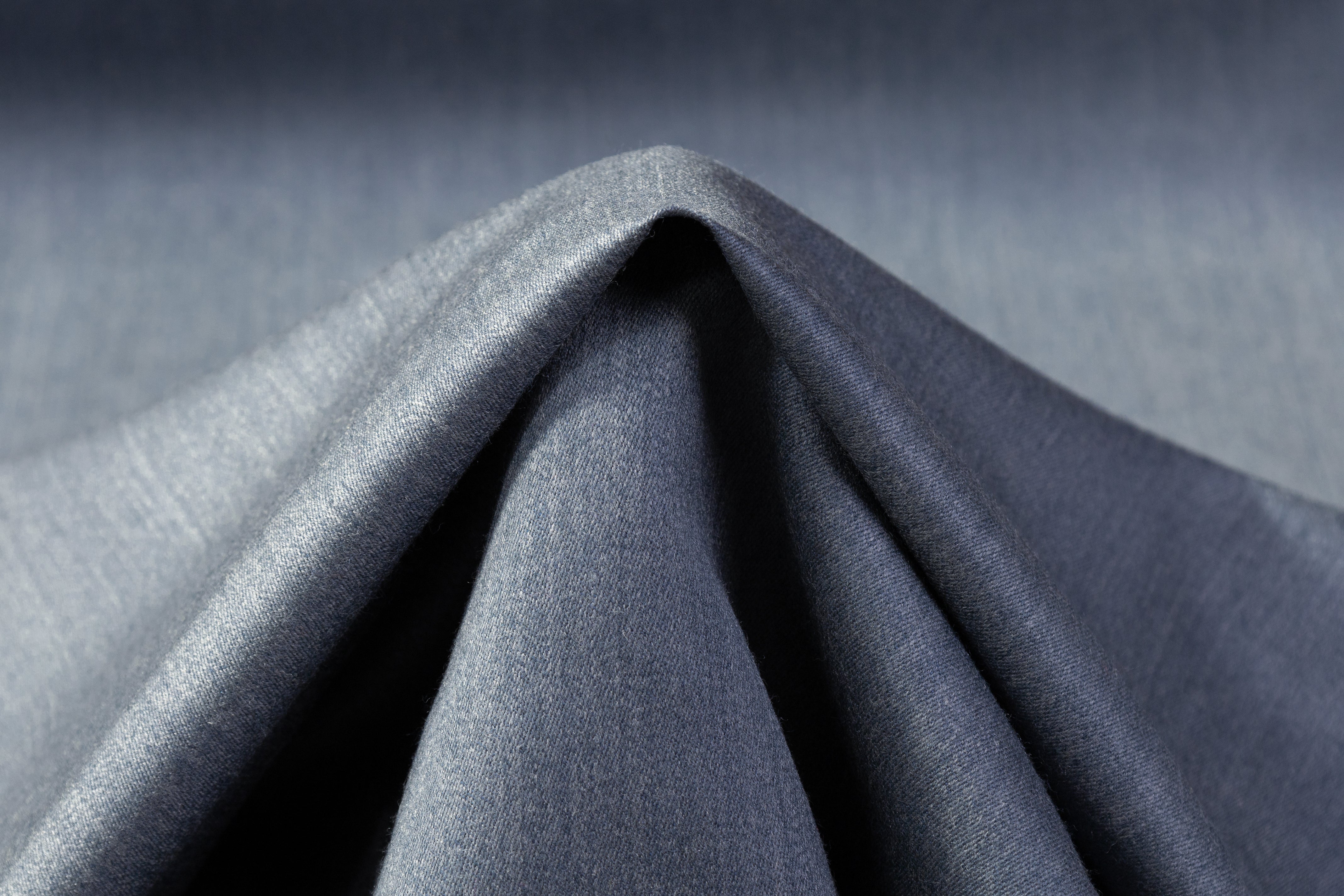 Italian Wool Nylon Suiting - Blue Gray
