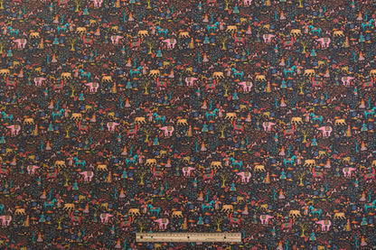 Embroidered and Printed Italian Silk - Multicolor