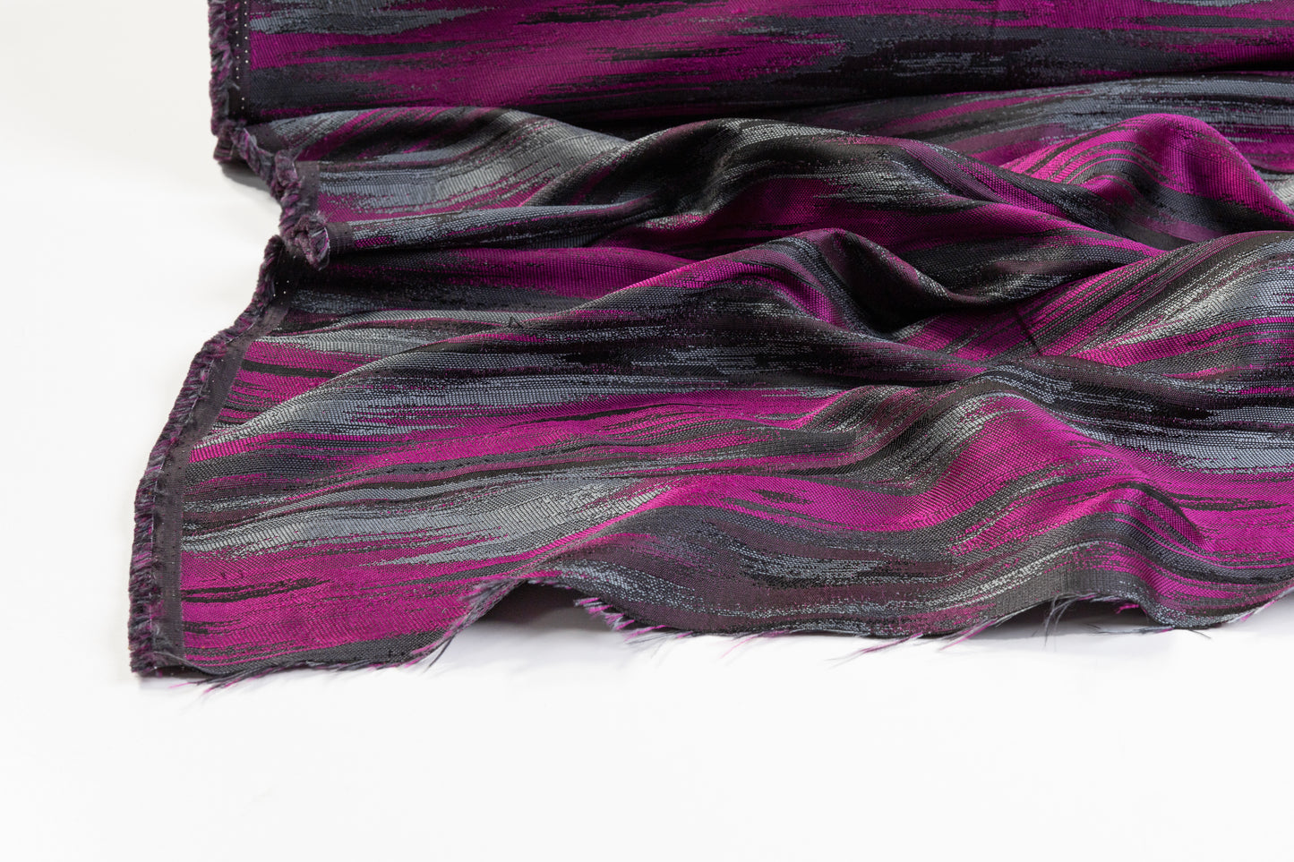 Streak Brocade - Fuchsia / Gray