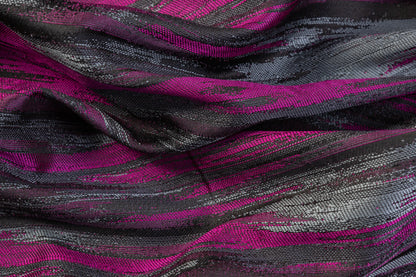 Streak Brocade - Fuchsia / Gray