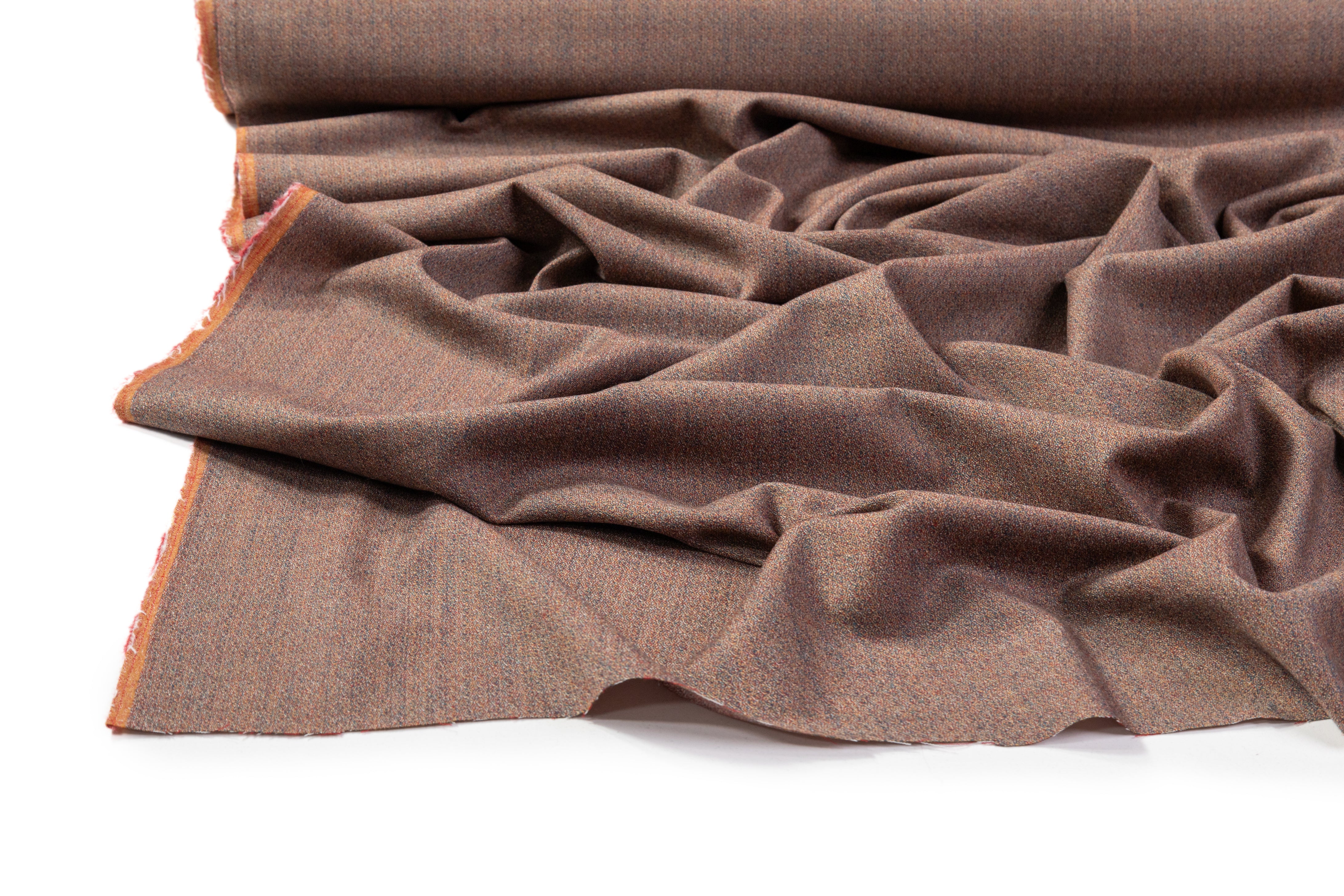 Textured Italian Wool Flannel - Beige